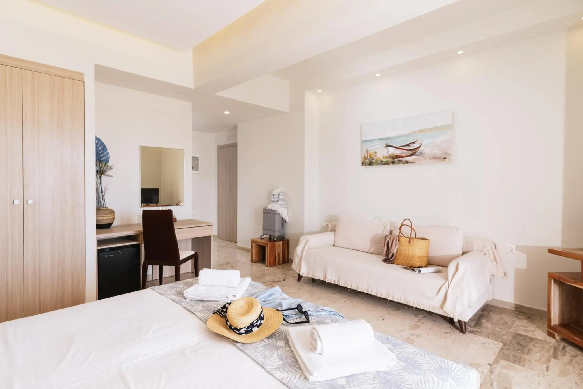 Bed in Myrtis Spa Hotel