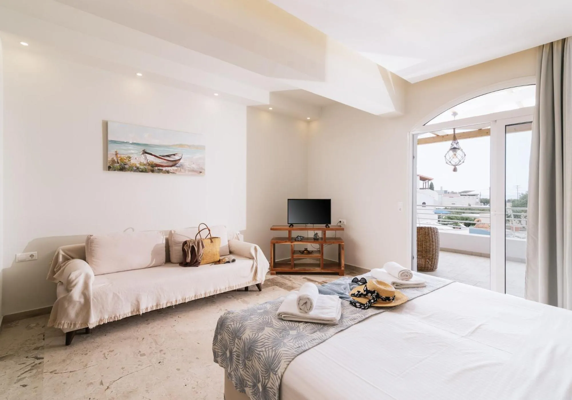 Bed in Myrtis Spa Hotel