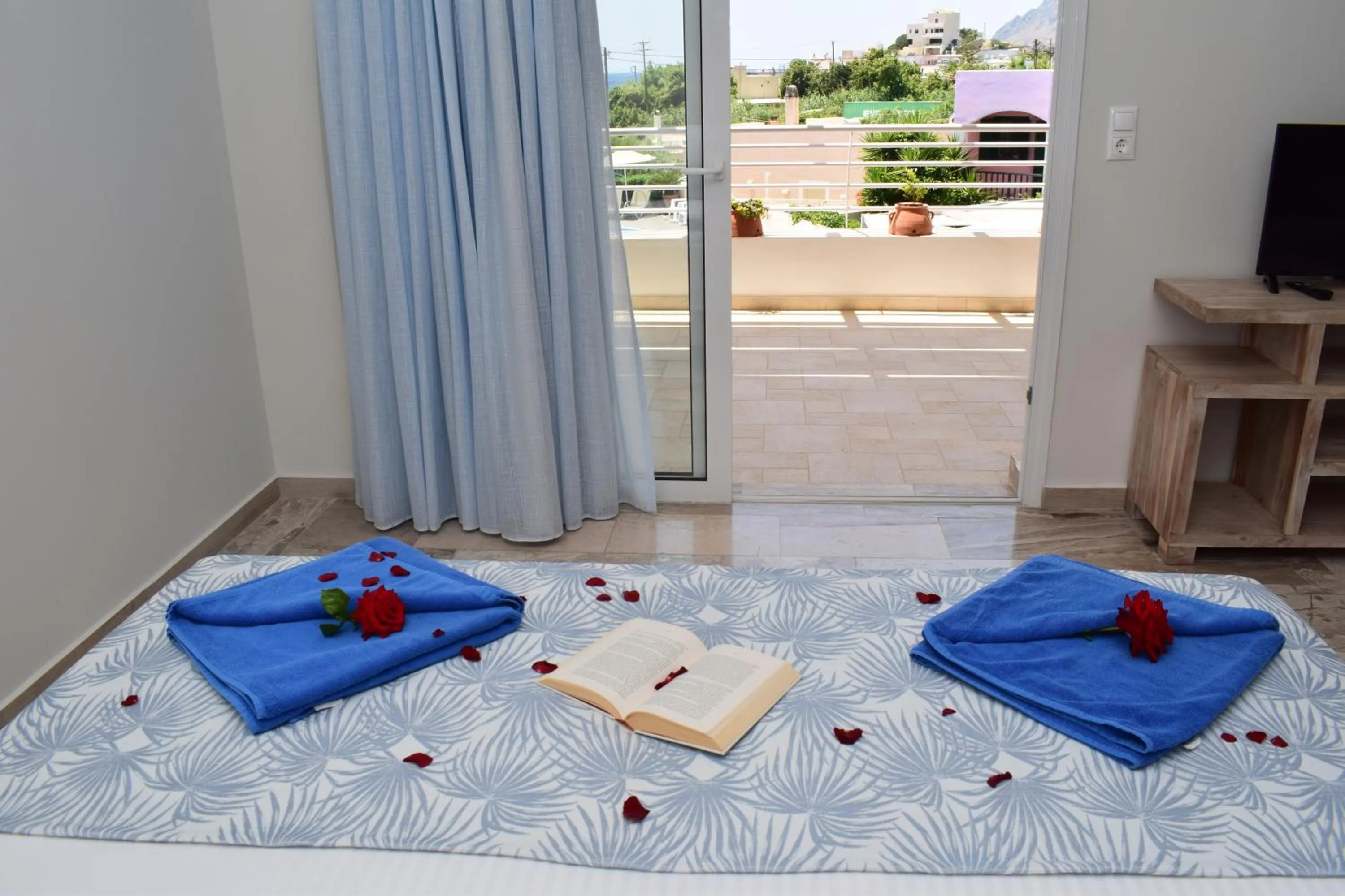 Bed in Myrtis Spa Hotel