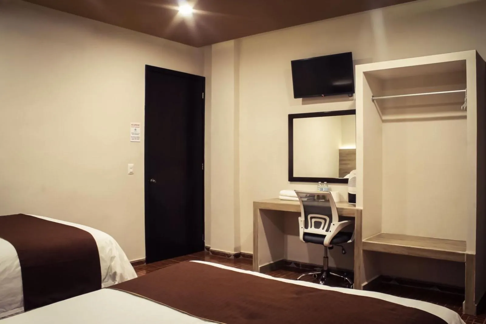 Bed in Hotel Luna Caribe