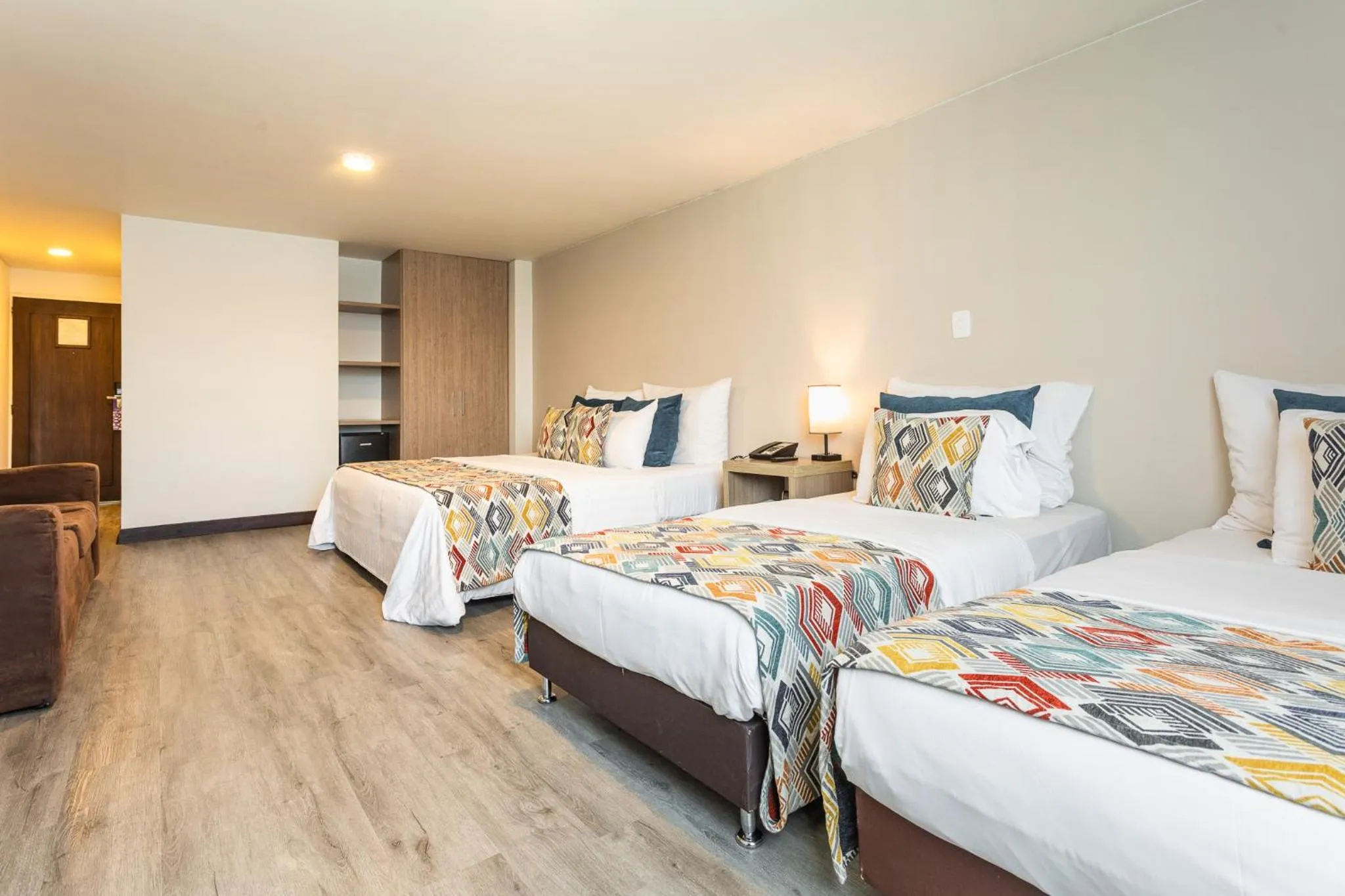 Bed in Hotel Carretero