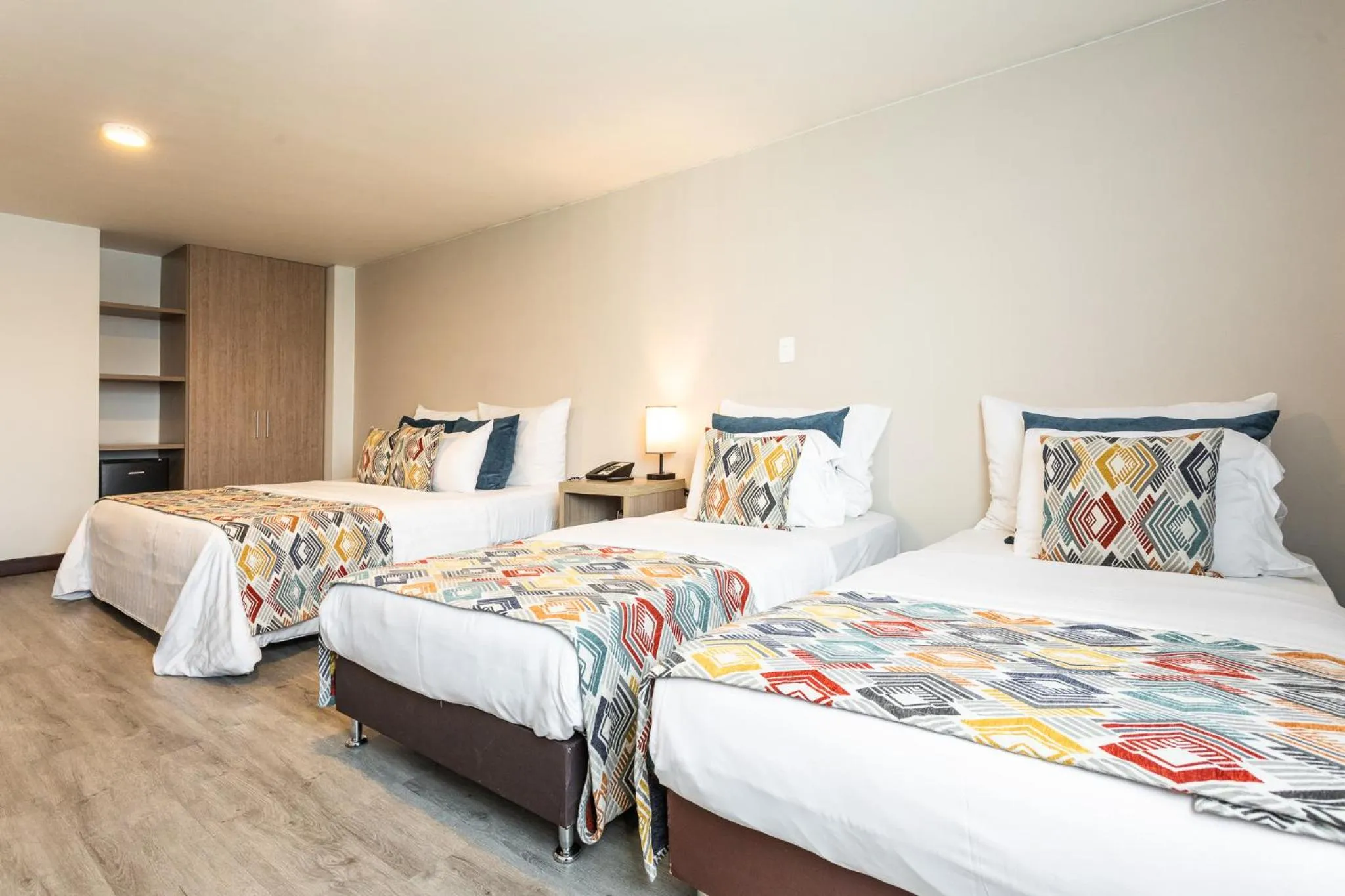 Bed in Hotel Carretero