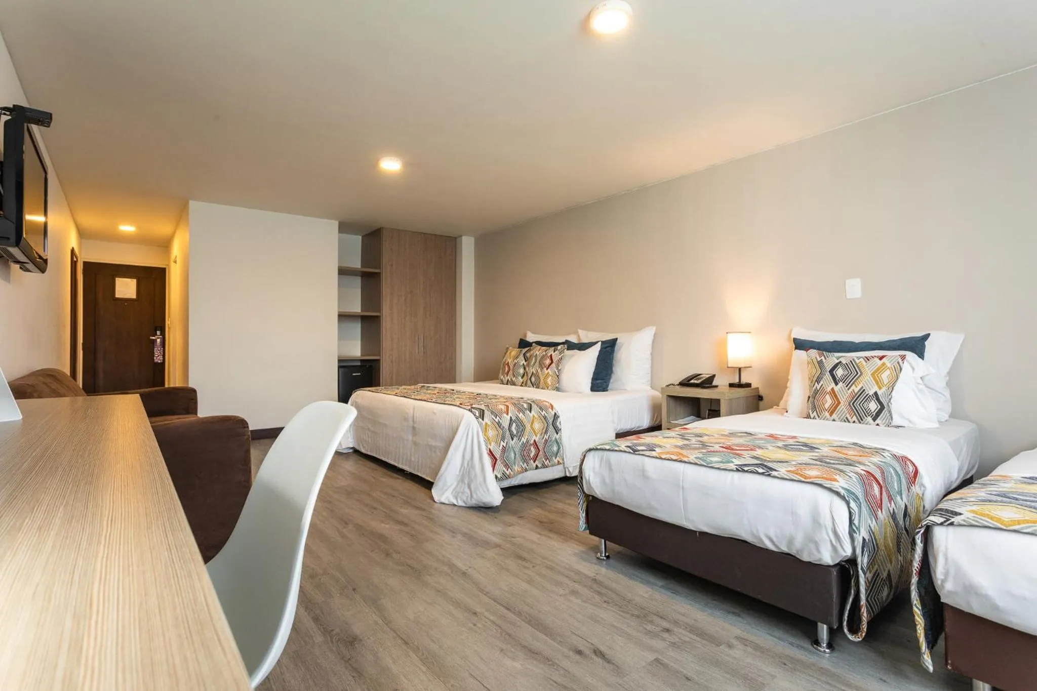 Bed in Hotel Carretero