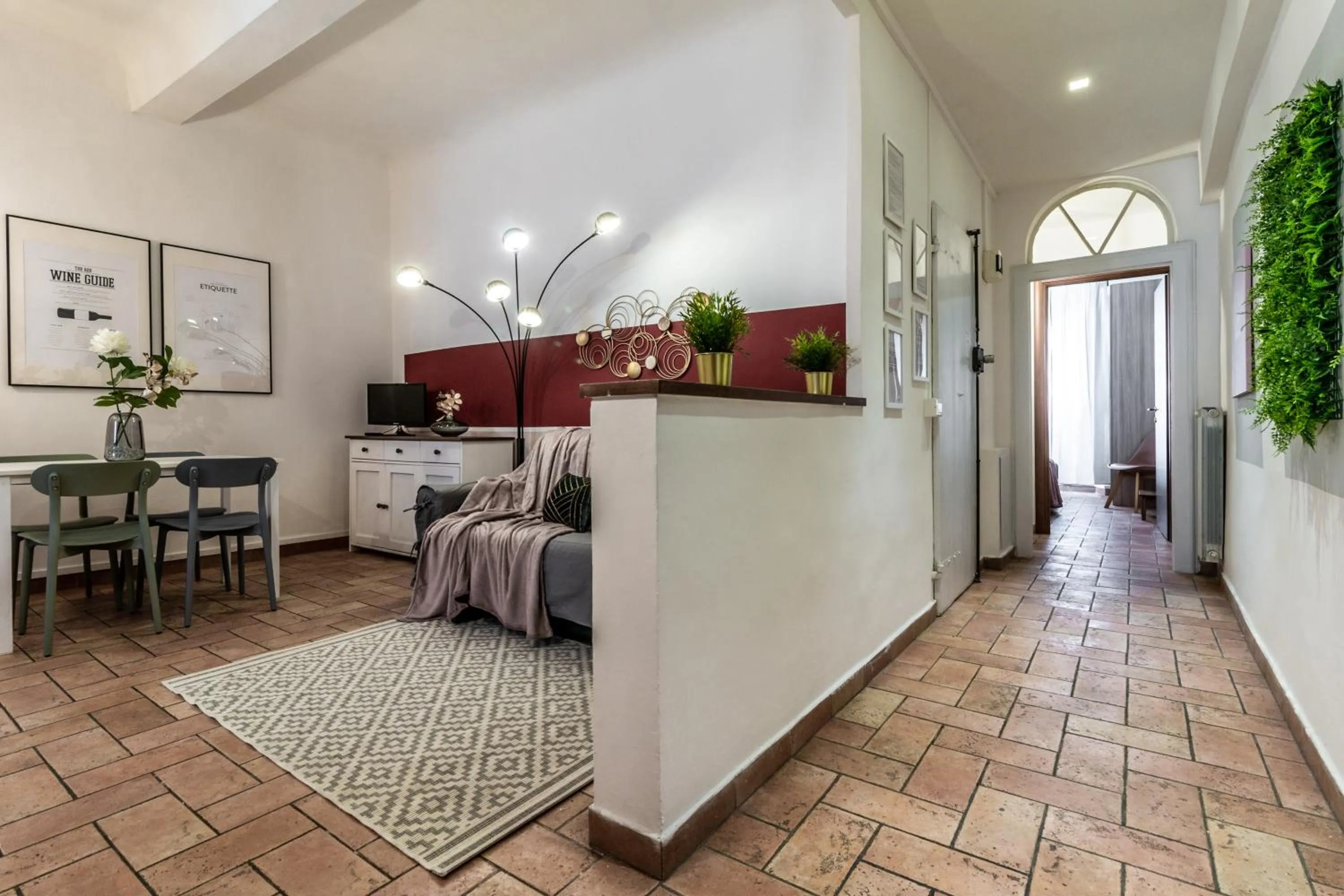 Seating area in Wine Apartments Florence Ansonica