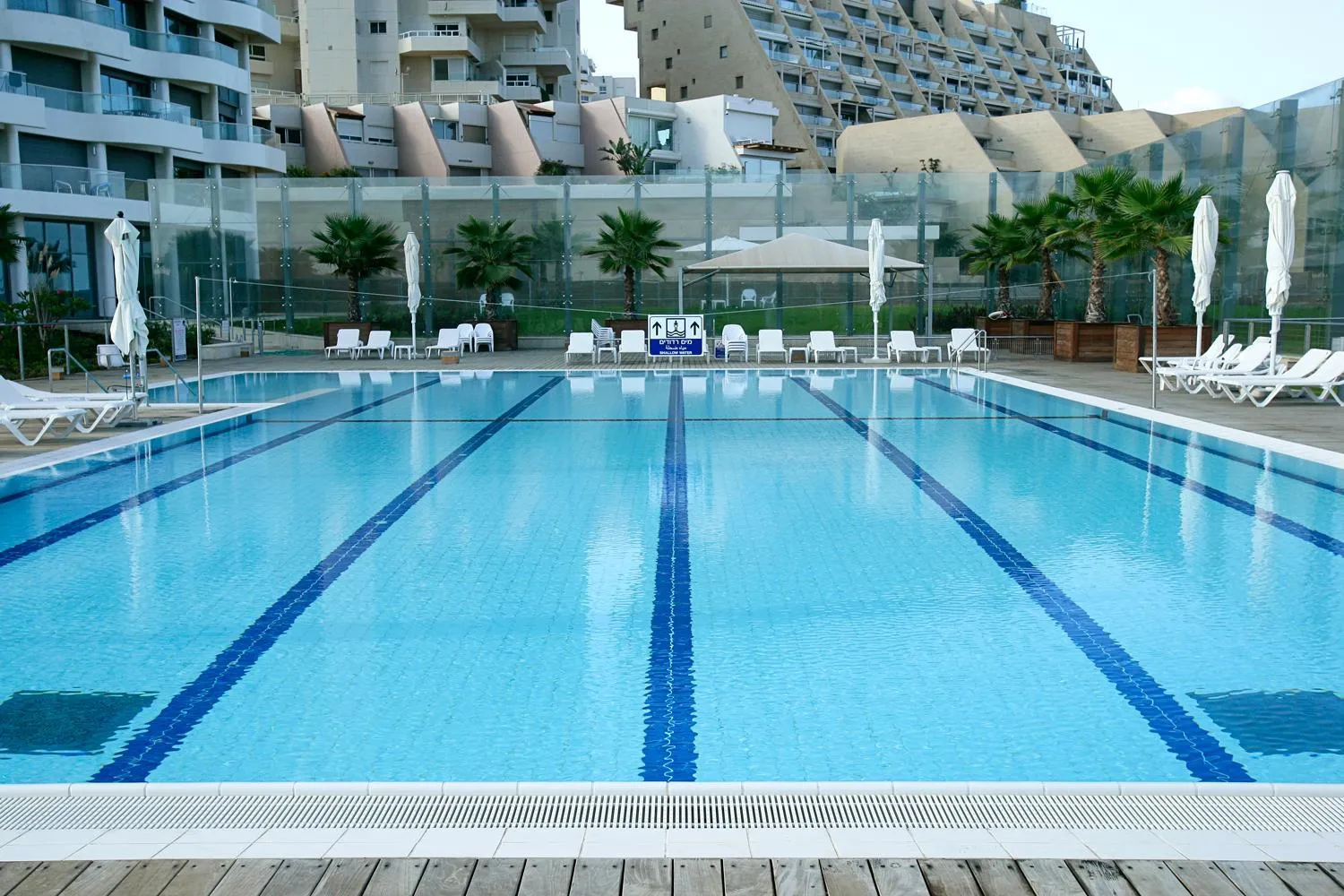 Pool view in West Tel Aviv- All Suites Hotel By The Sea