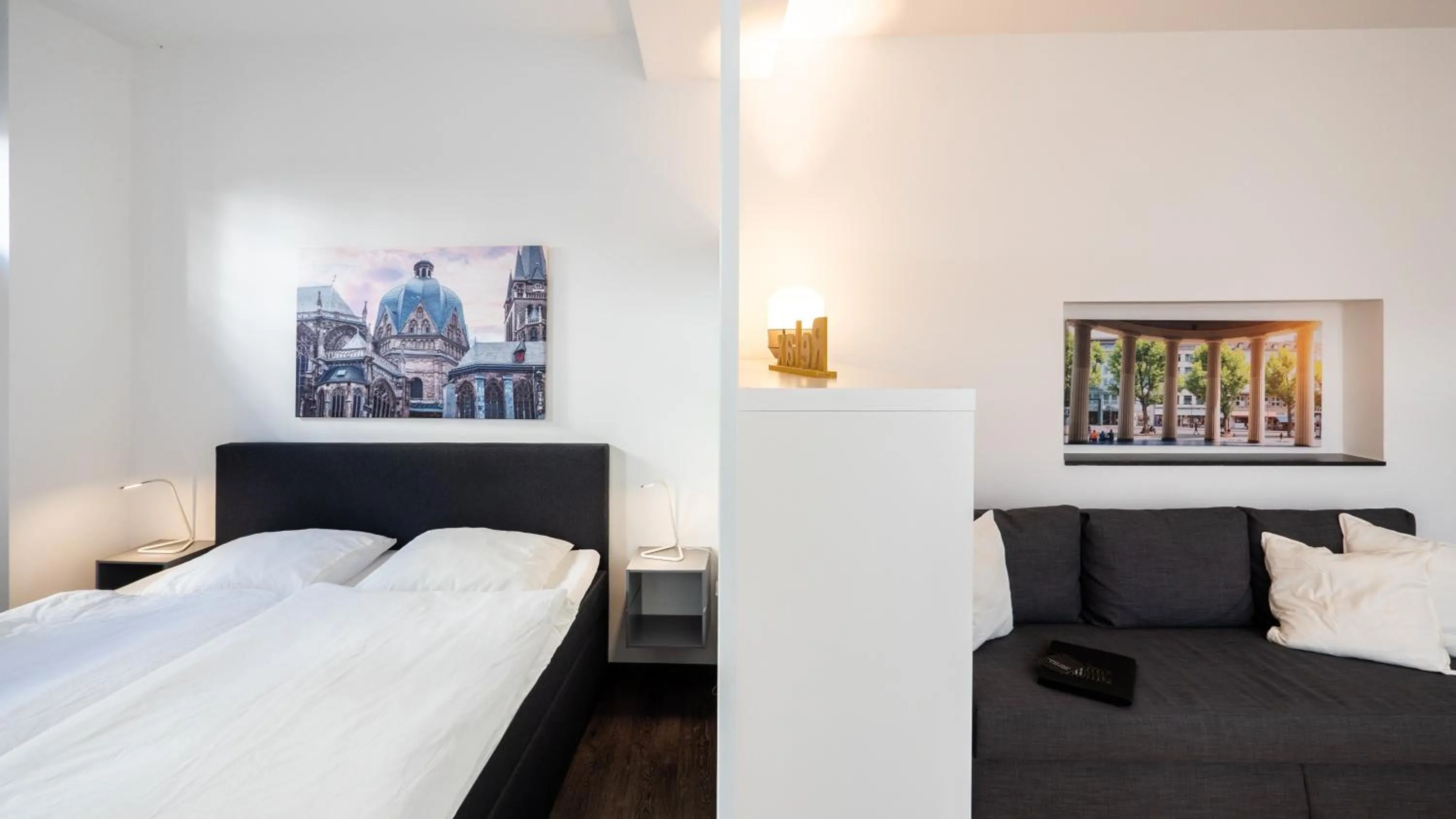 Photo of the whole room, Bed in Relax Aachener Boardinghouse Phase 2