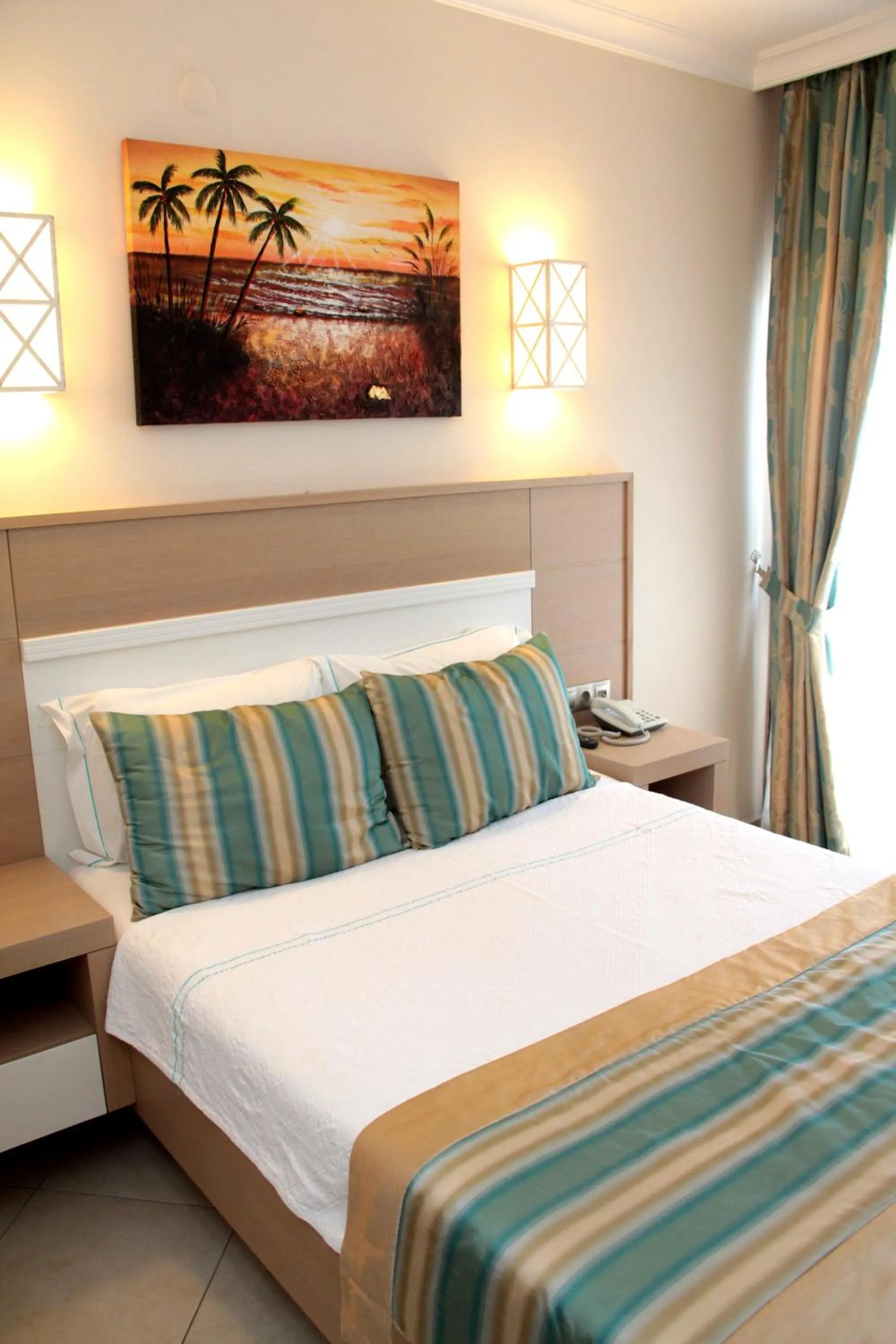 Bed in Asmin Hotel Bodrum