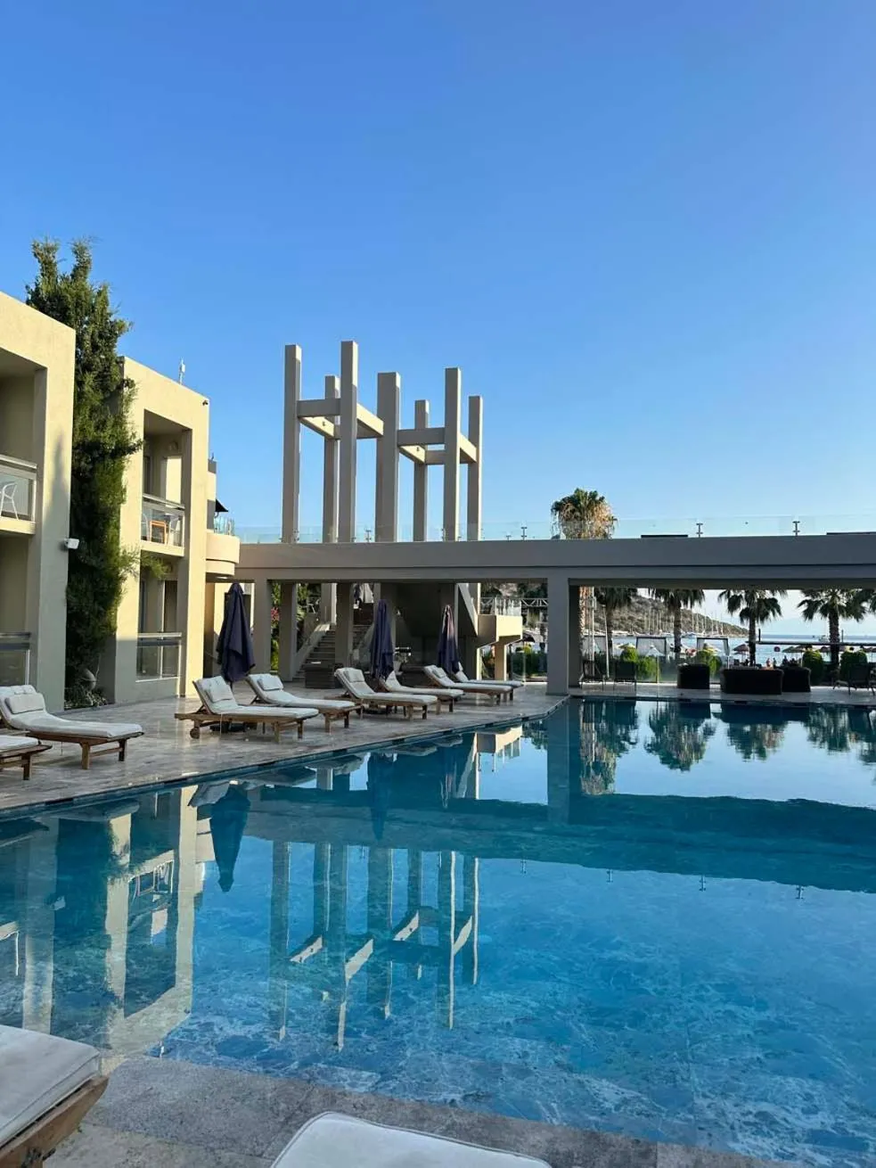 Pool view in Hotel Ambrosia