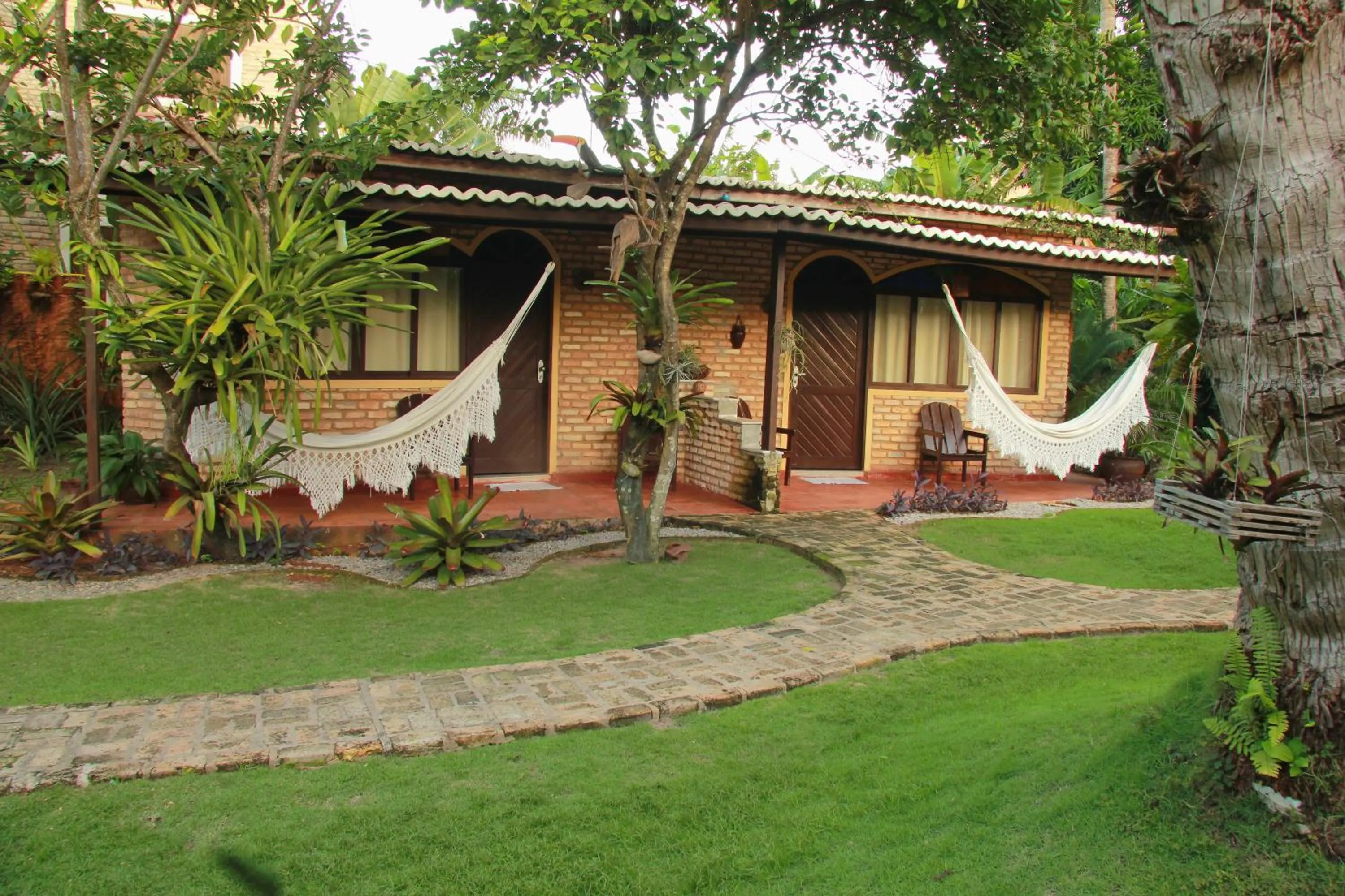 Garden view in Pousada Oasis