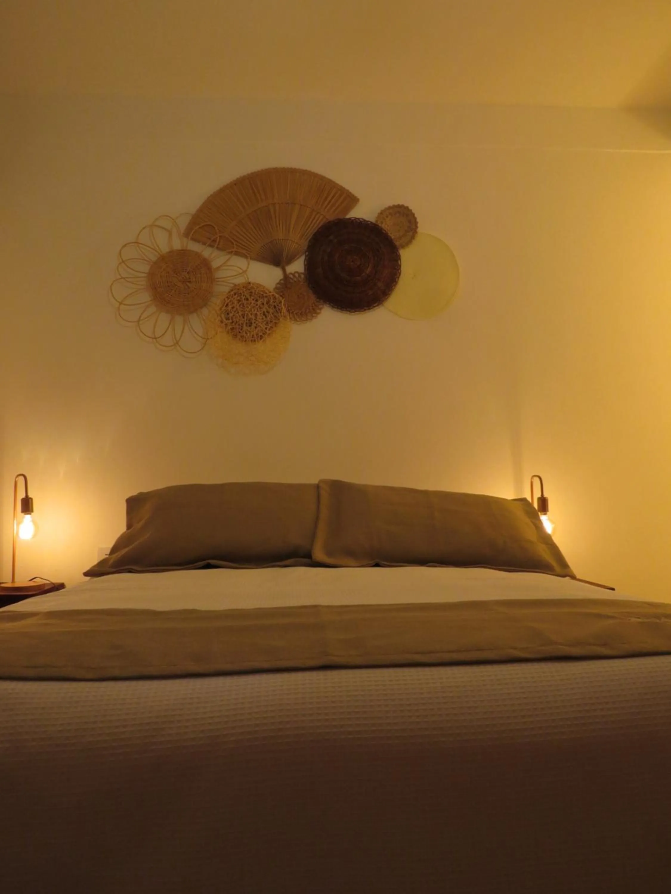 Bed in Pousada Oasis