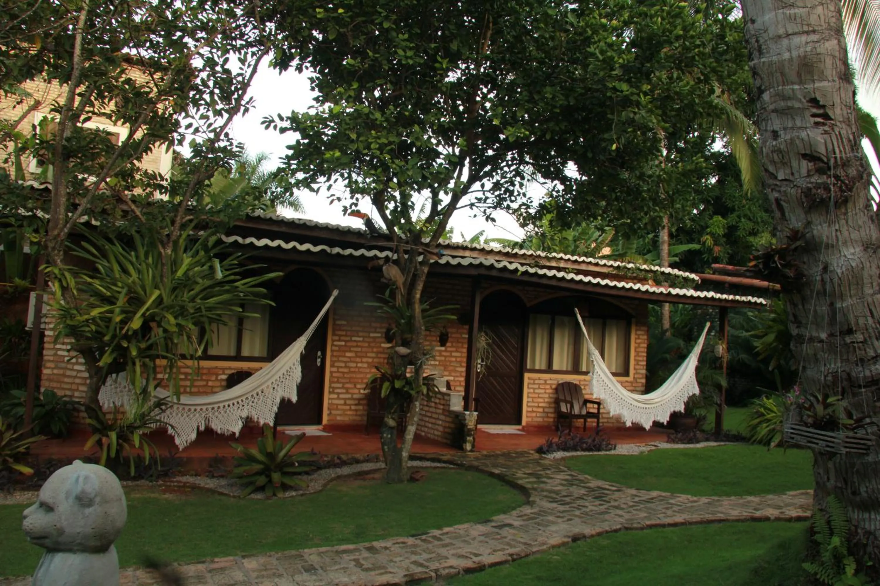Garden view in Pousada Oasis