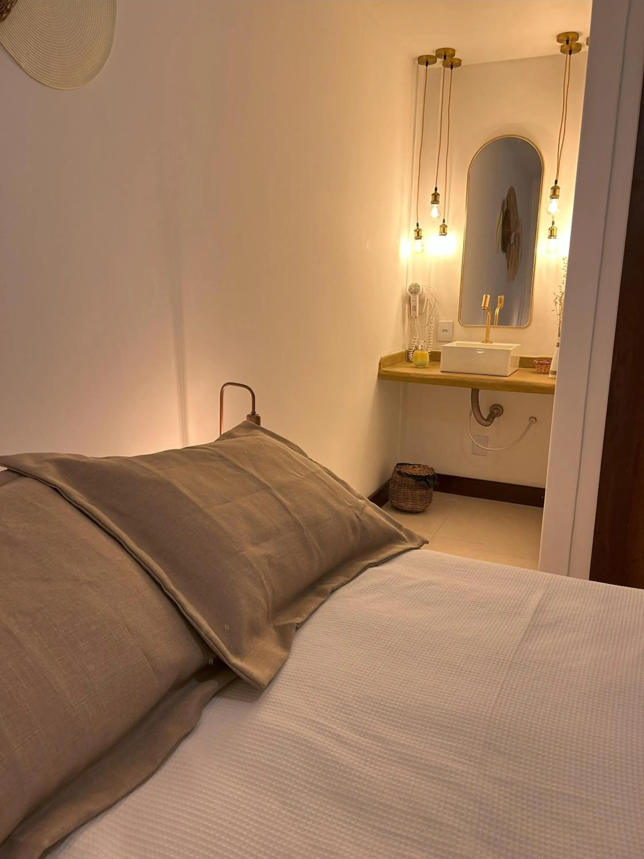 Bed in Pousada Oasis