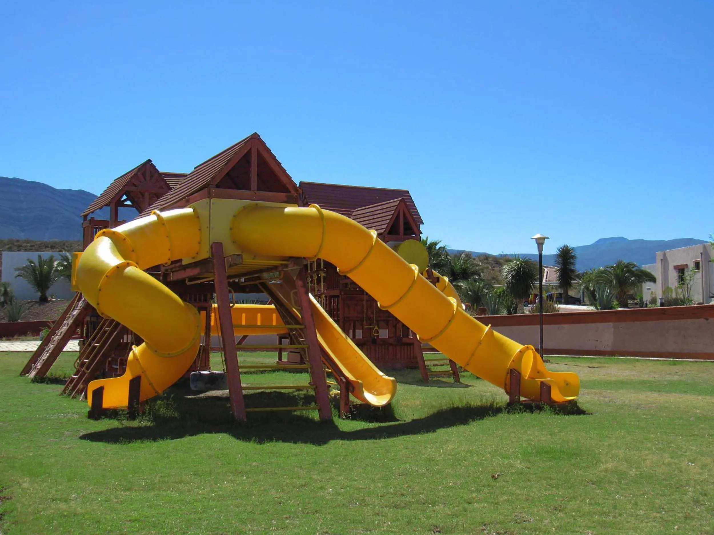 Children play ground in Termas de San Joaquin