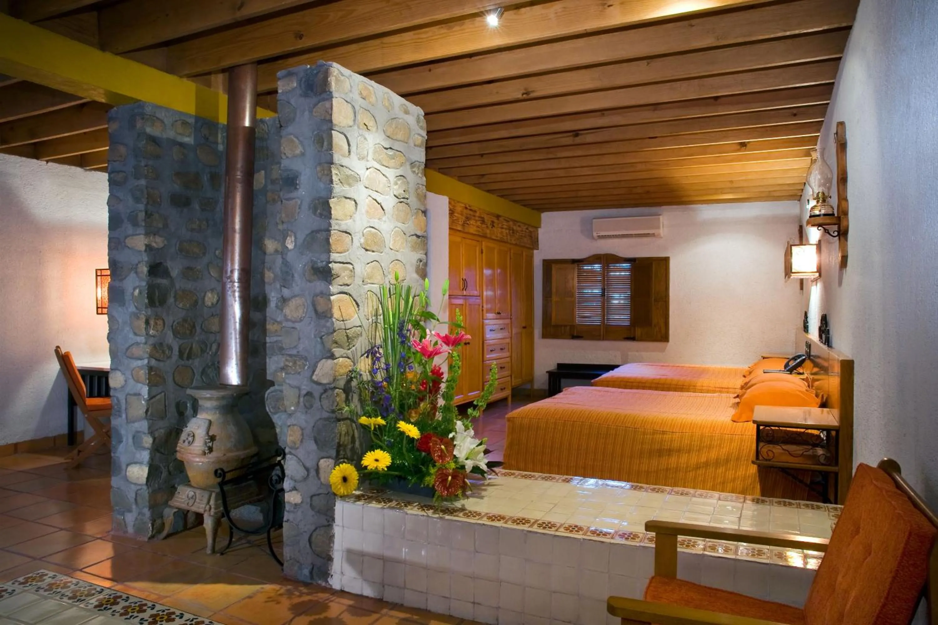 Bed in Termas de San Joaquin