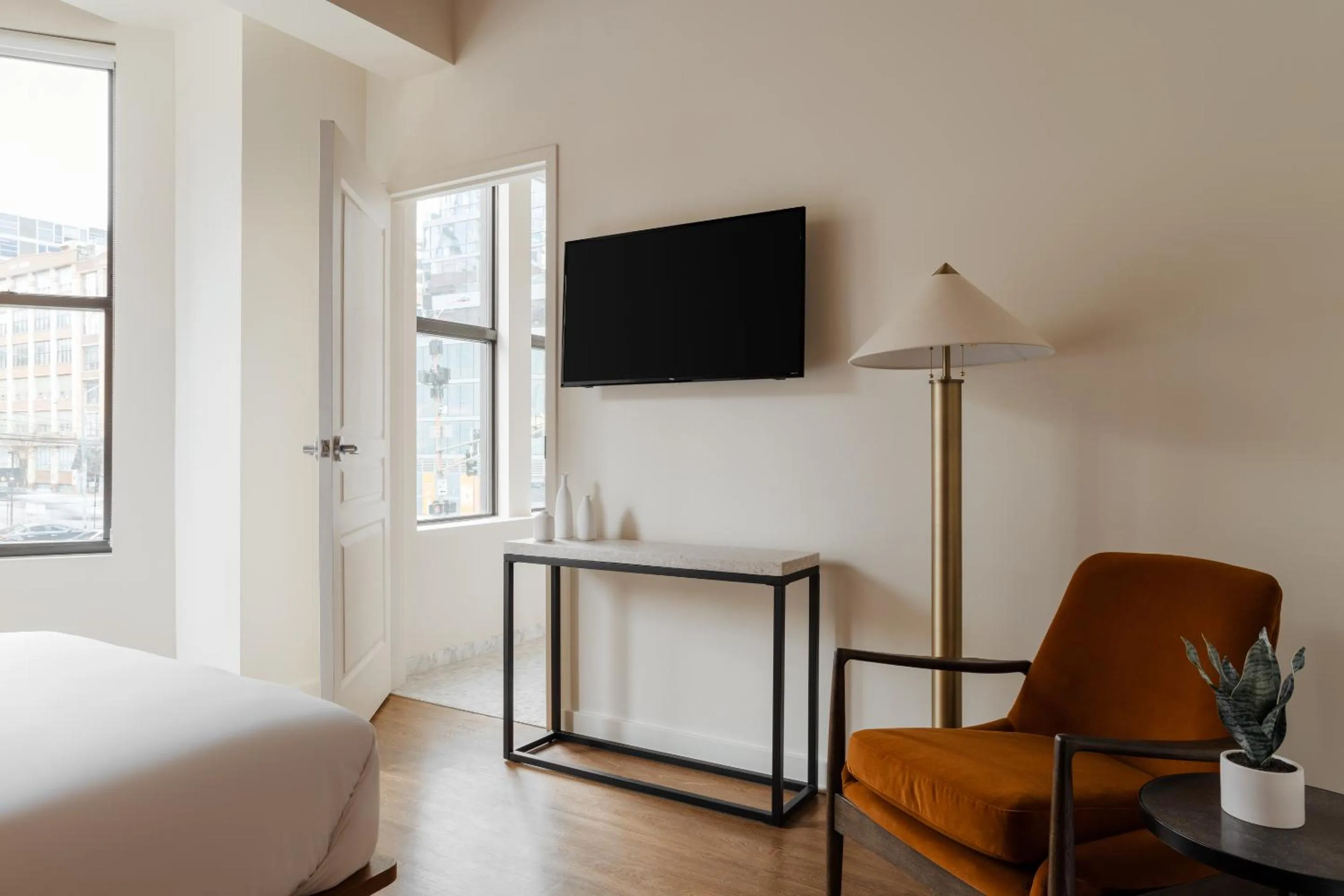 Bed in FOUND Hotel Chicago River North