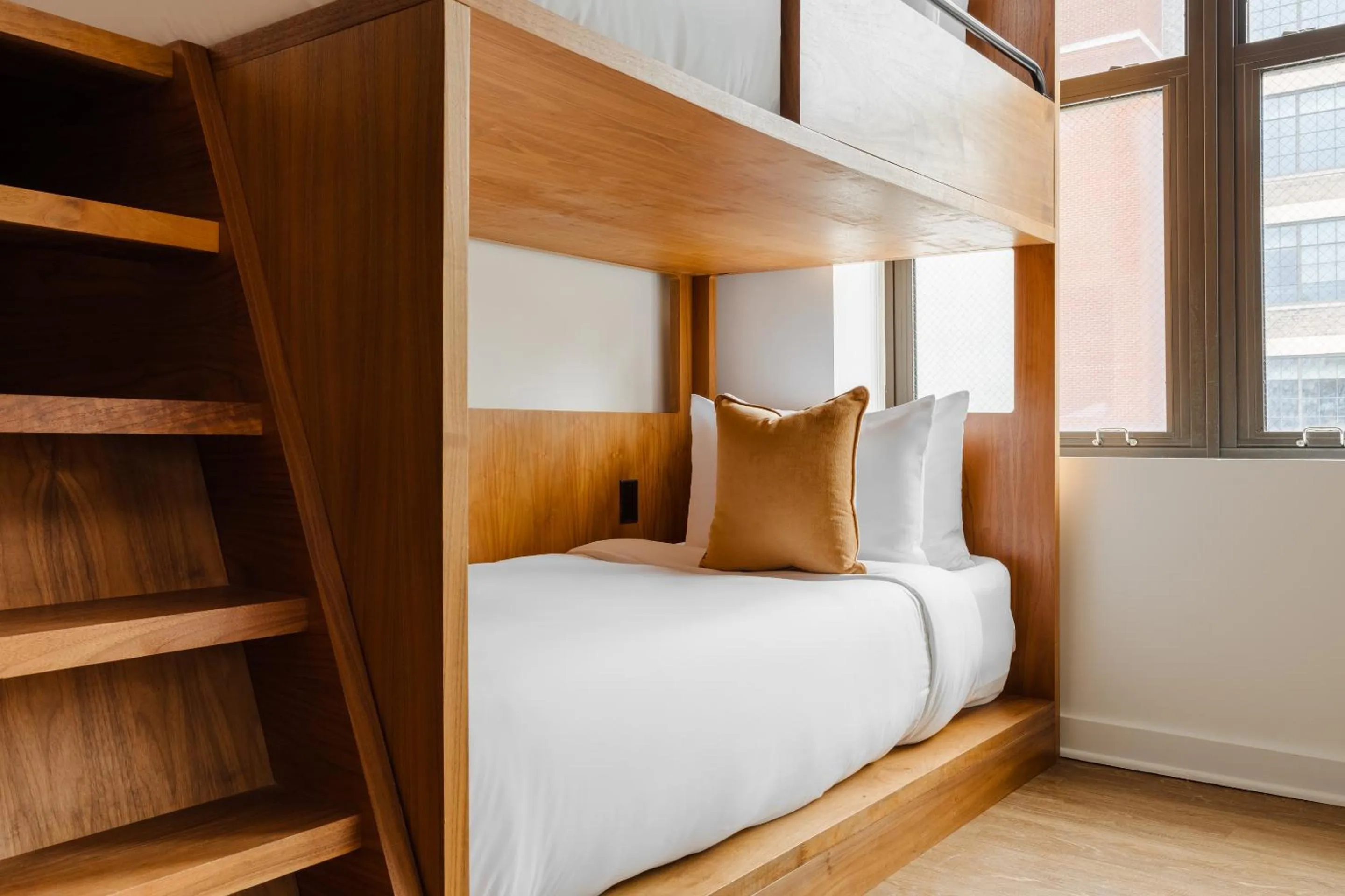 Bed in FOUND Hotel Chicago River North