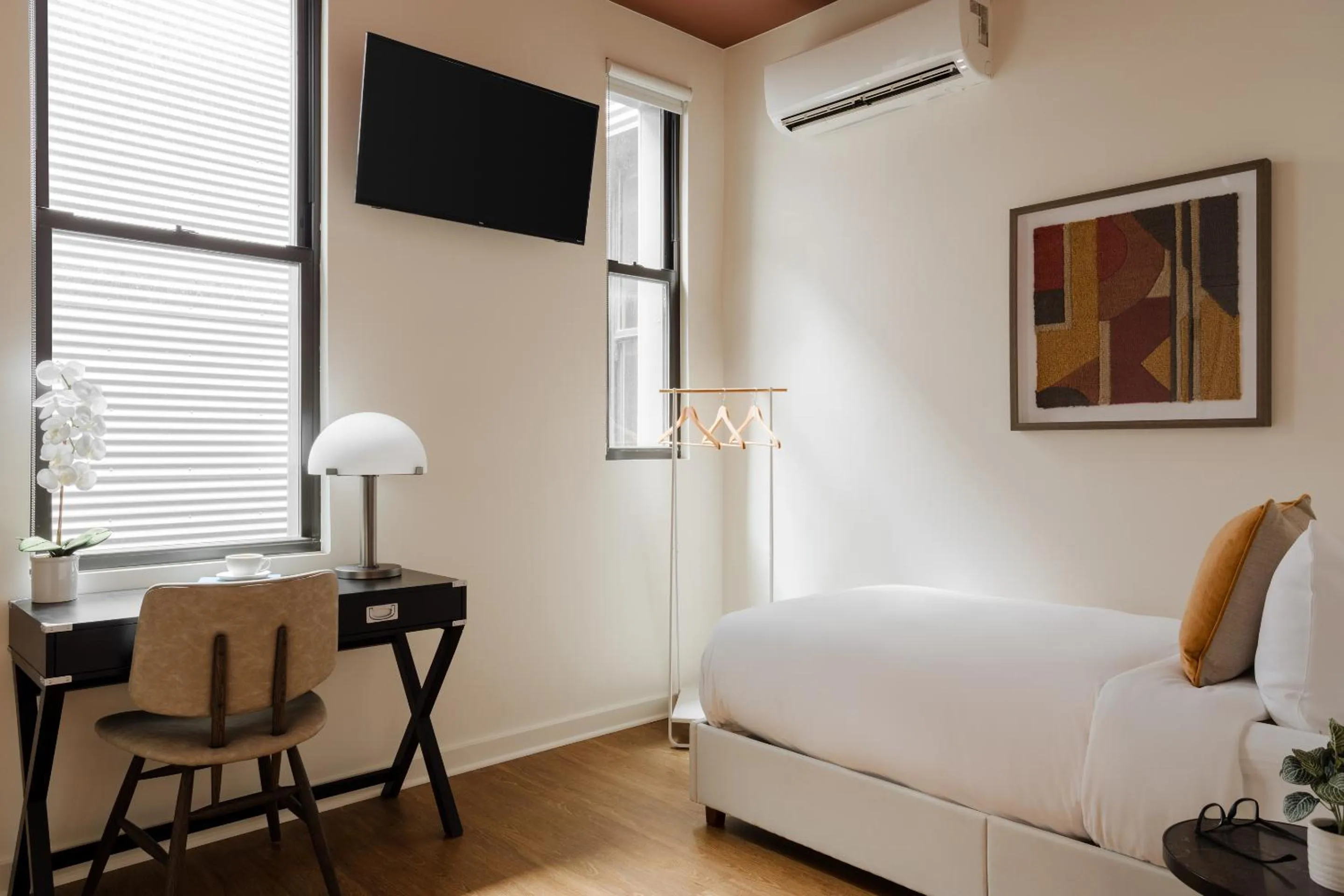 Bed in FOUND Hotel Chicago River North