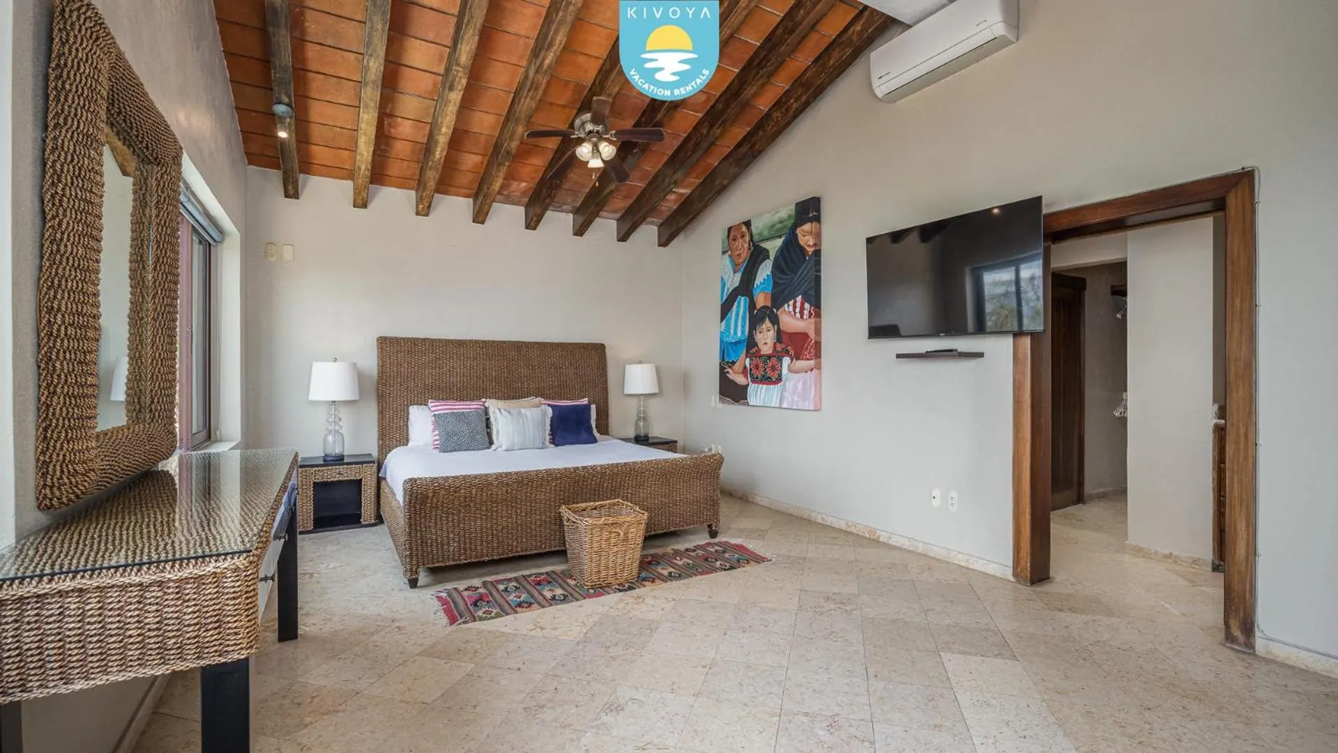 Bedroom, Bed in Casa Bahía Linda by Kivoya