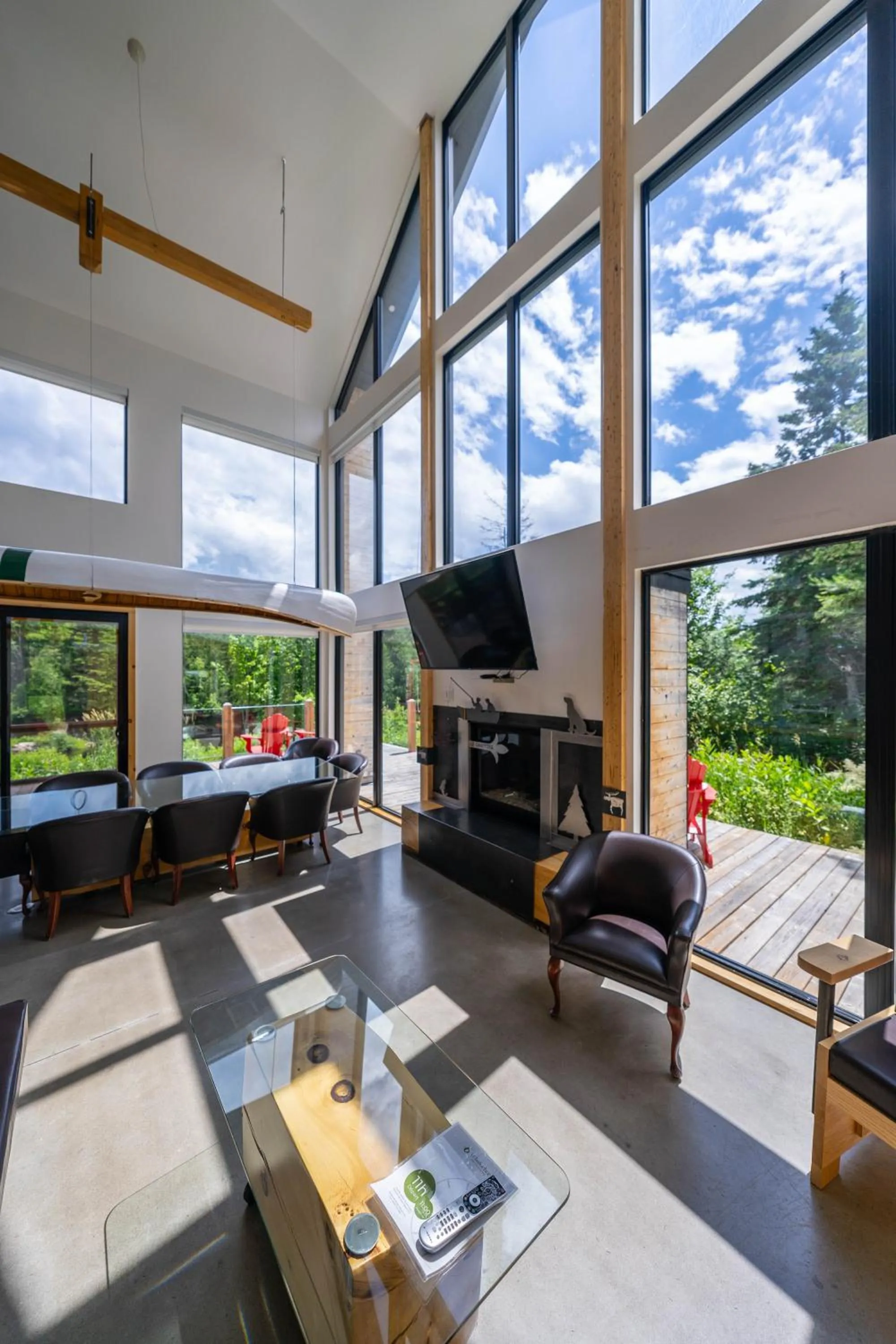 River view in Le Baluchon Éco-villégiature