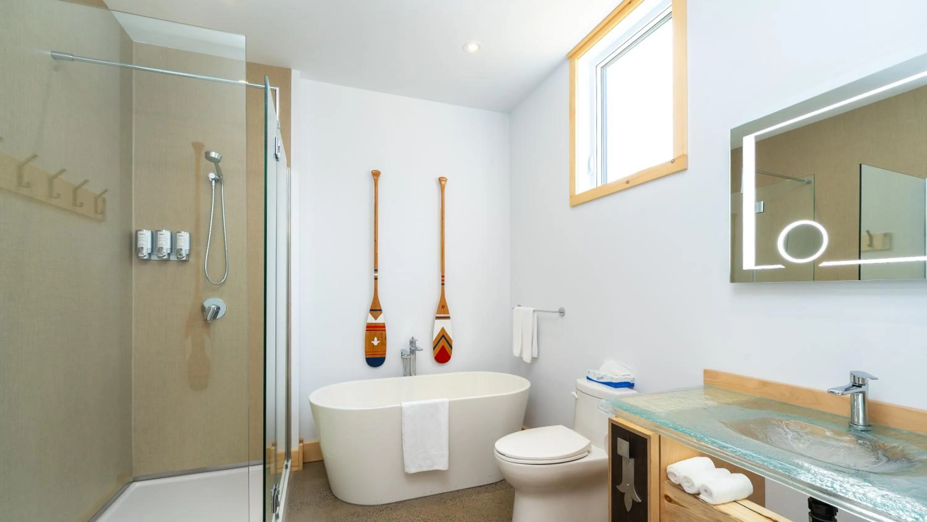 Shower in Le Baluchon Éco-villégiature