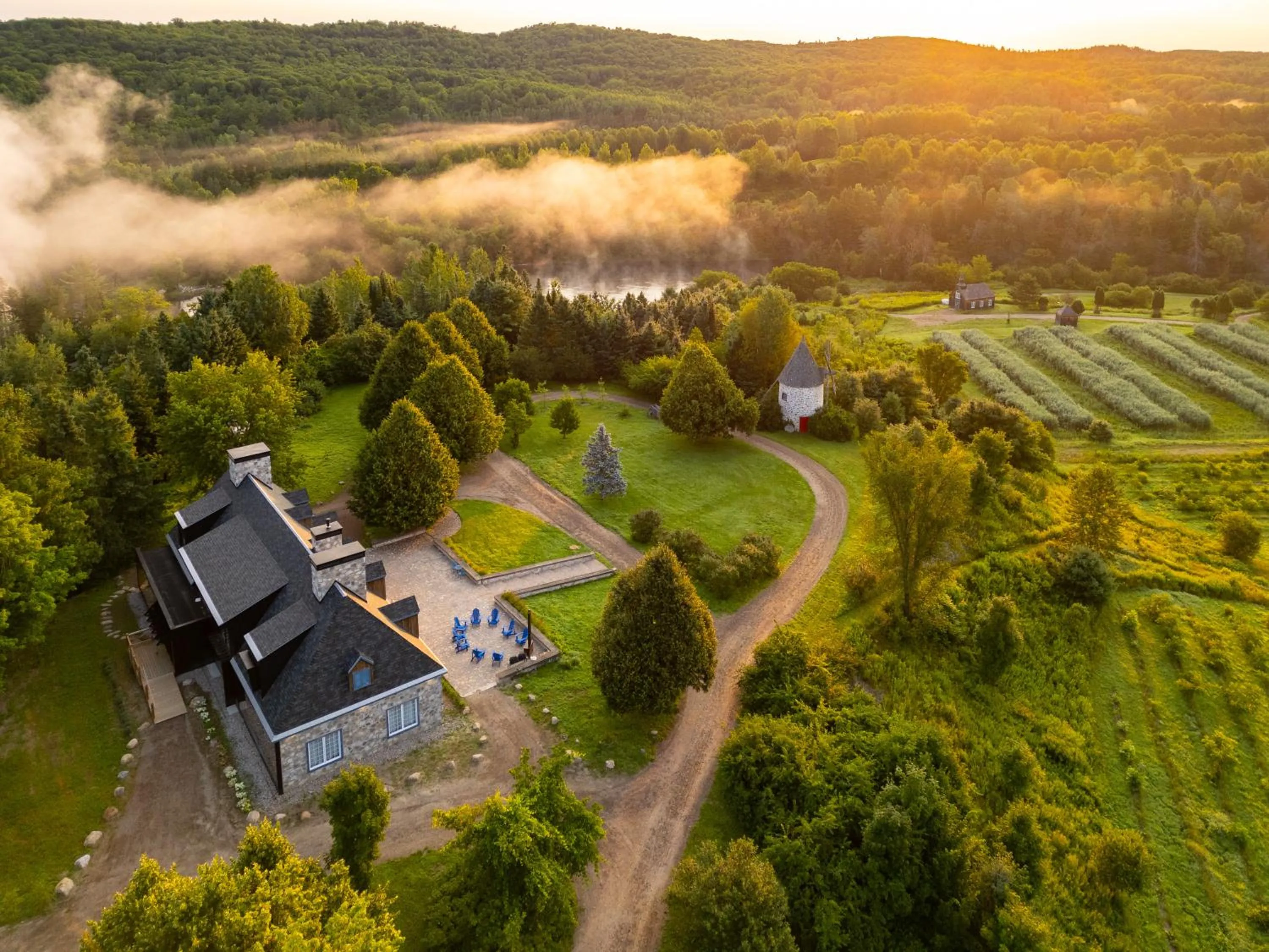 Natural landscape in Le Baluchon Éco-villégiature