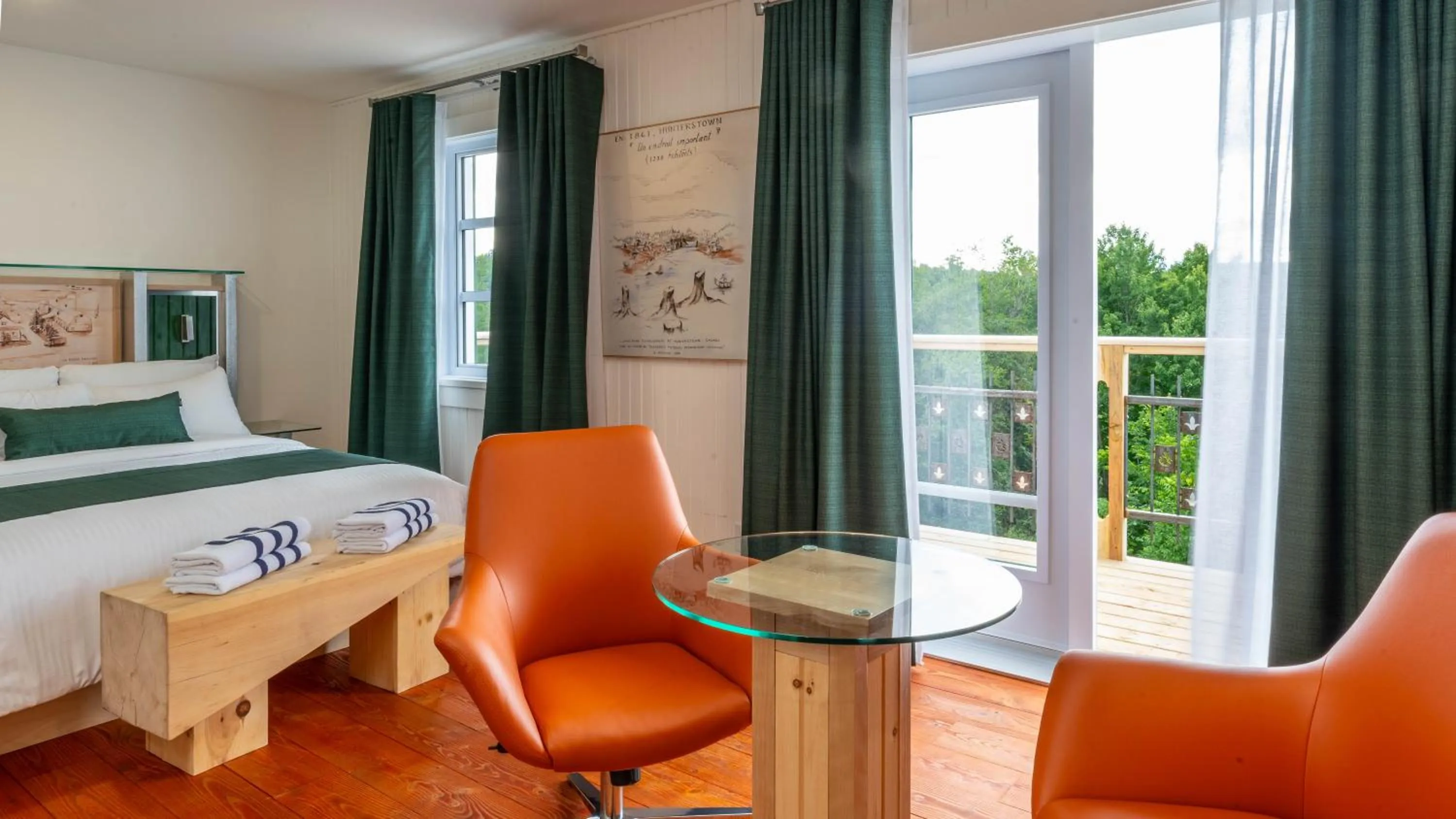 Bedroom, Bed in Le Baluchon Éco-villégiature