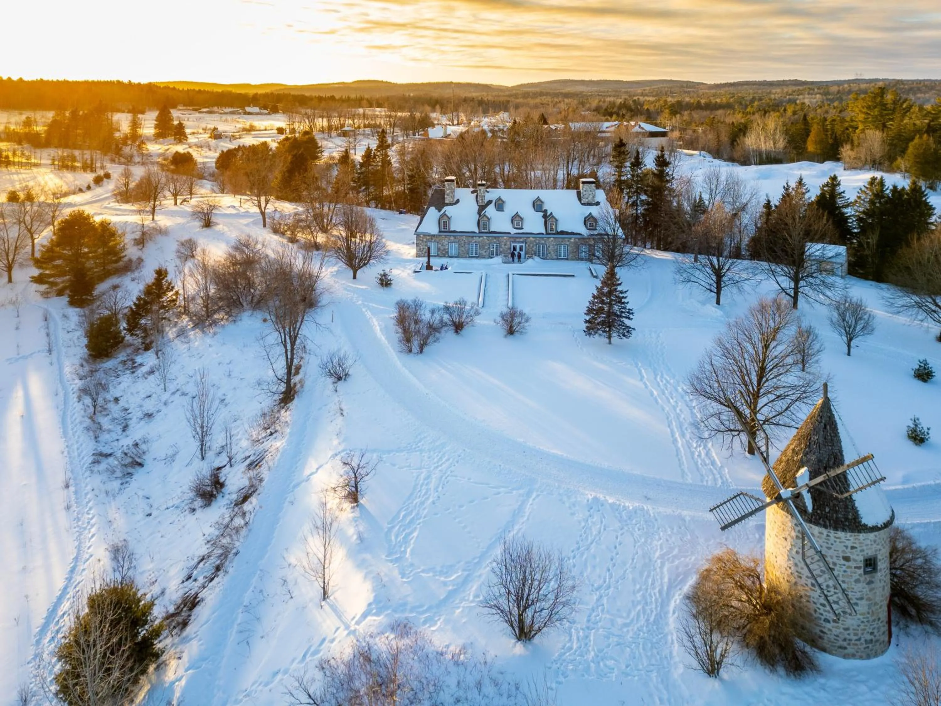 Natural landscape in Le Baluchon Éco-villégiature