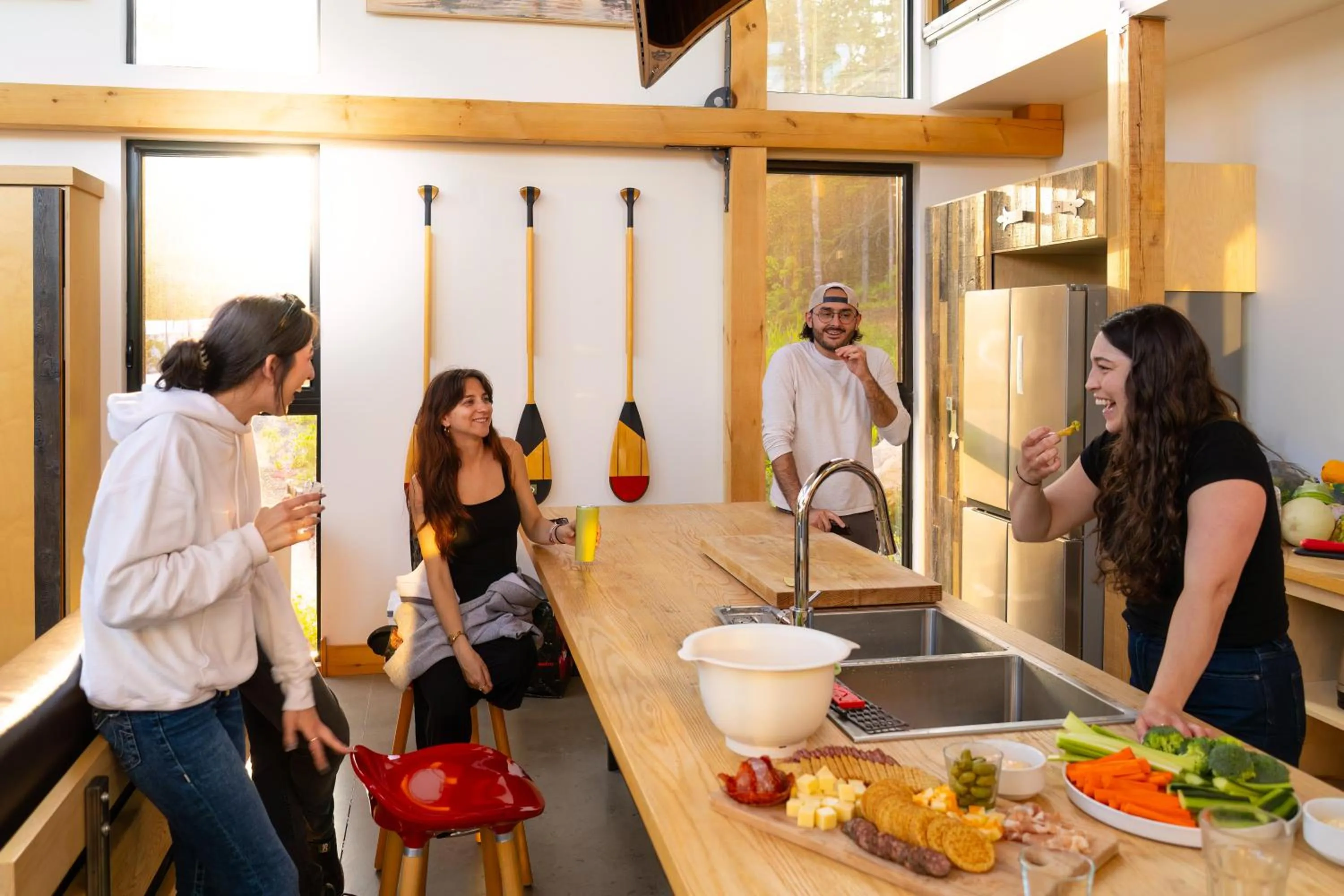 kitchen in Le Baluchon Éco-villégiature