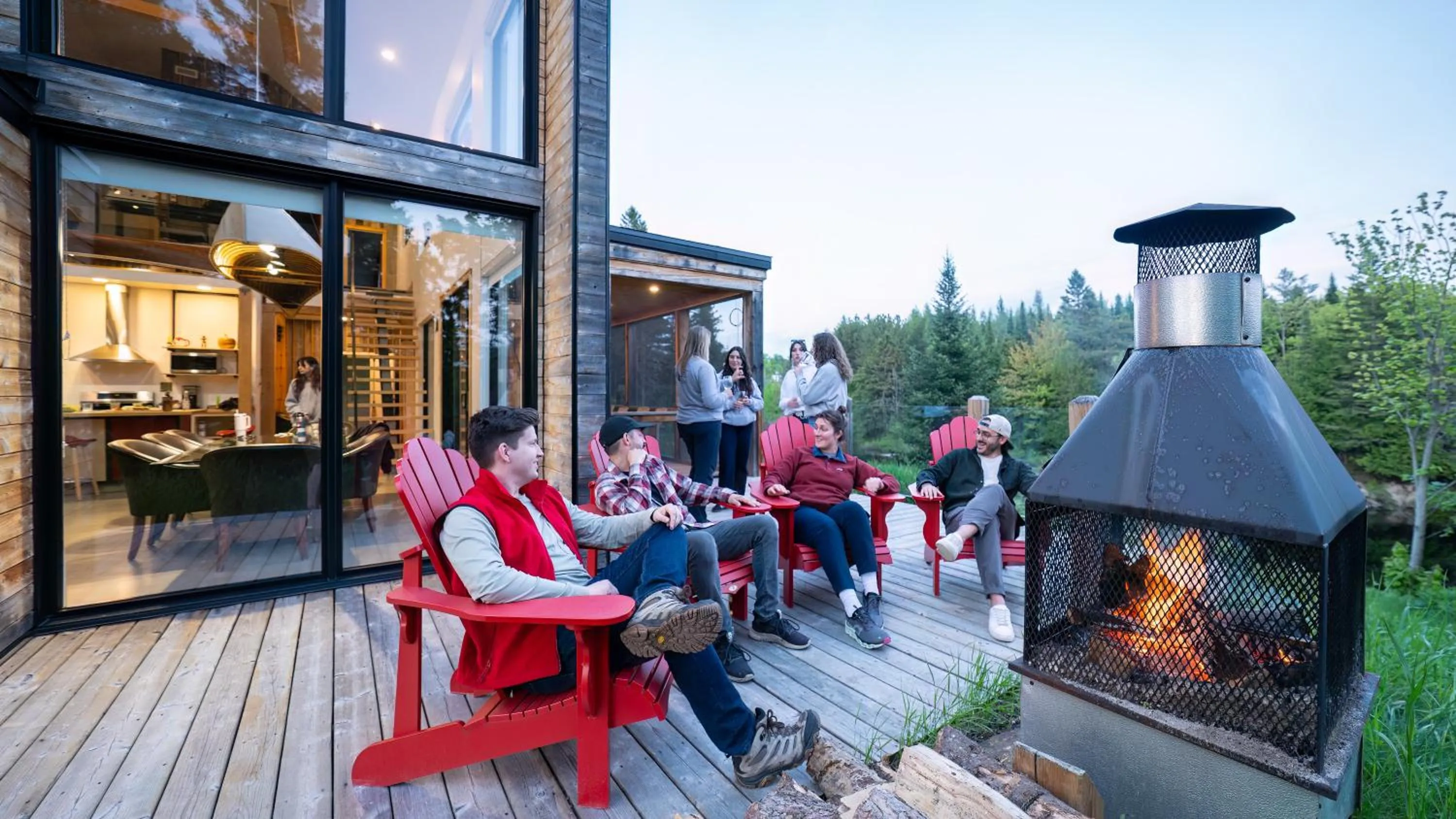 Patio in Le Baluchon Éco-villégiature