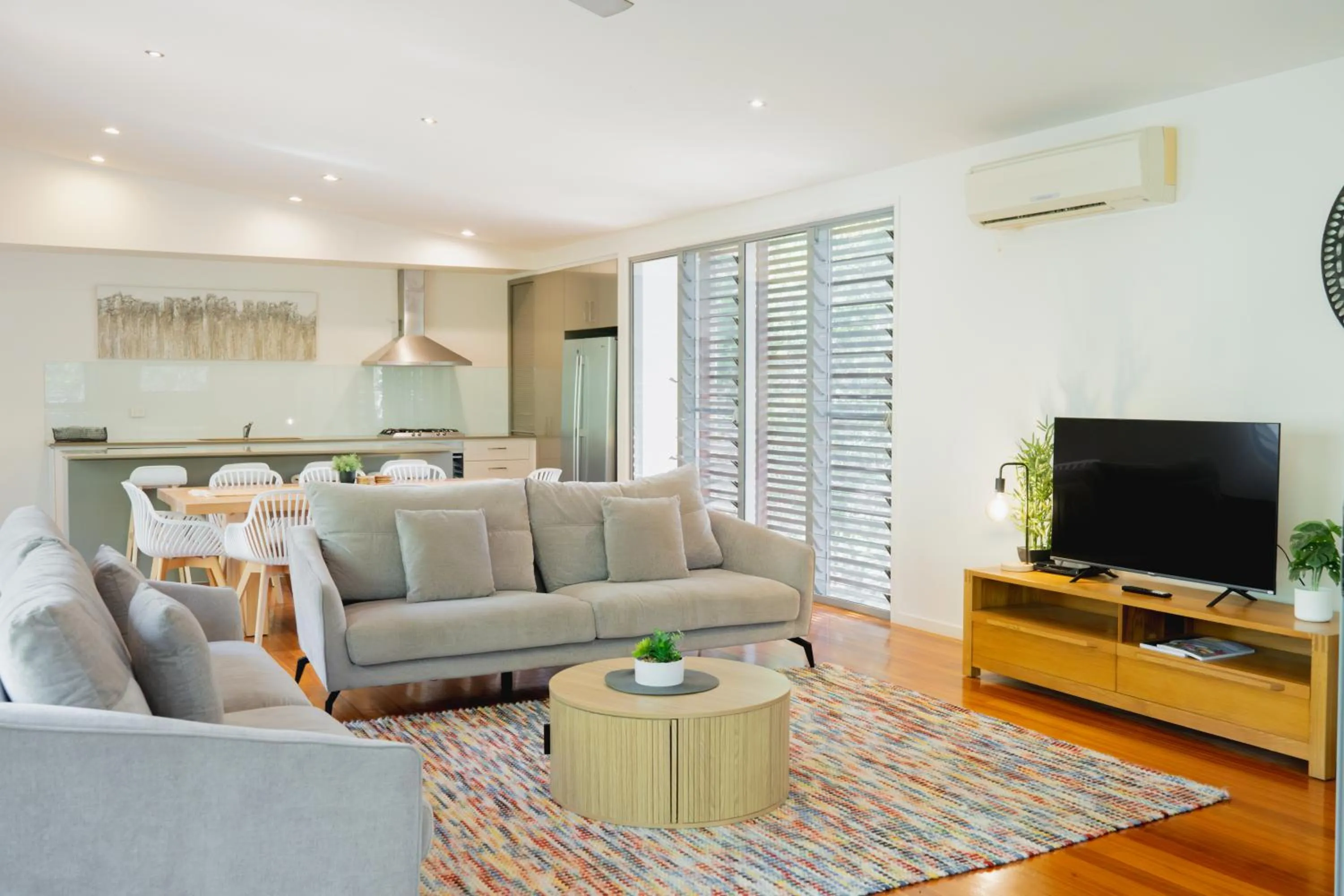 Living room in Beach Road Holiday Homes