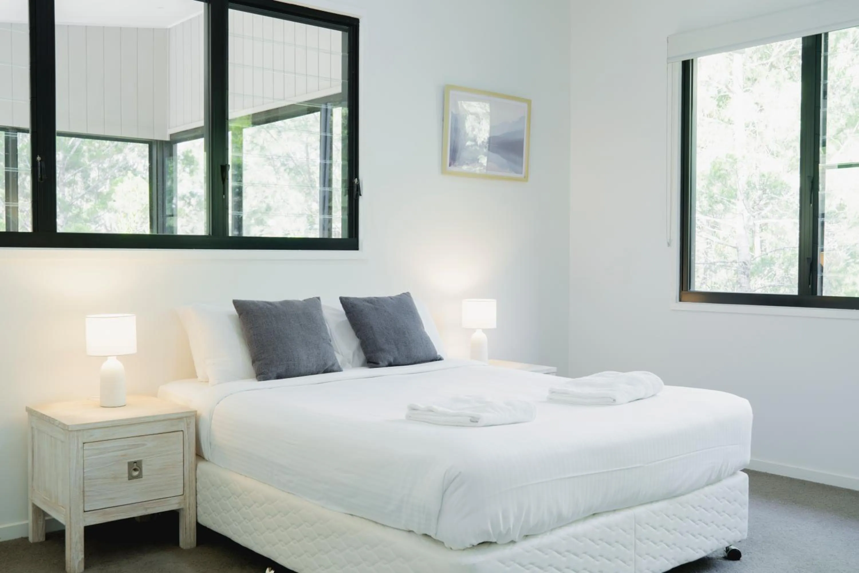 Bed in Beach Road Holiday Homes