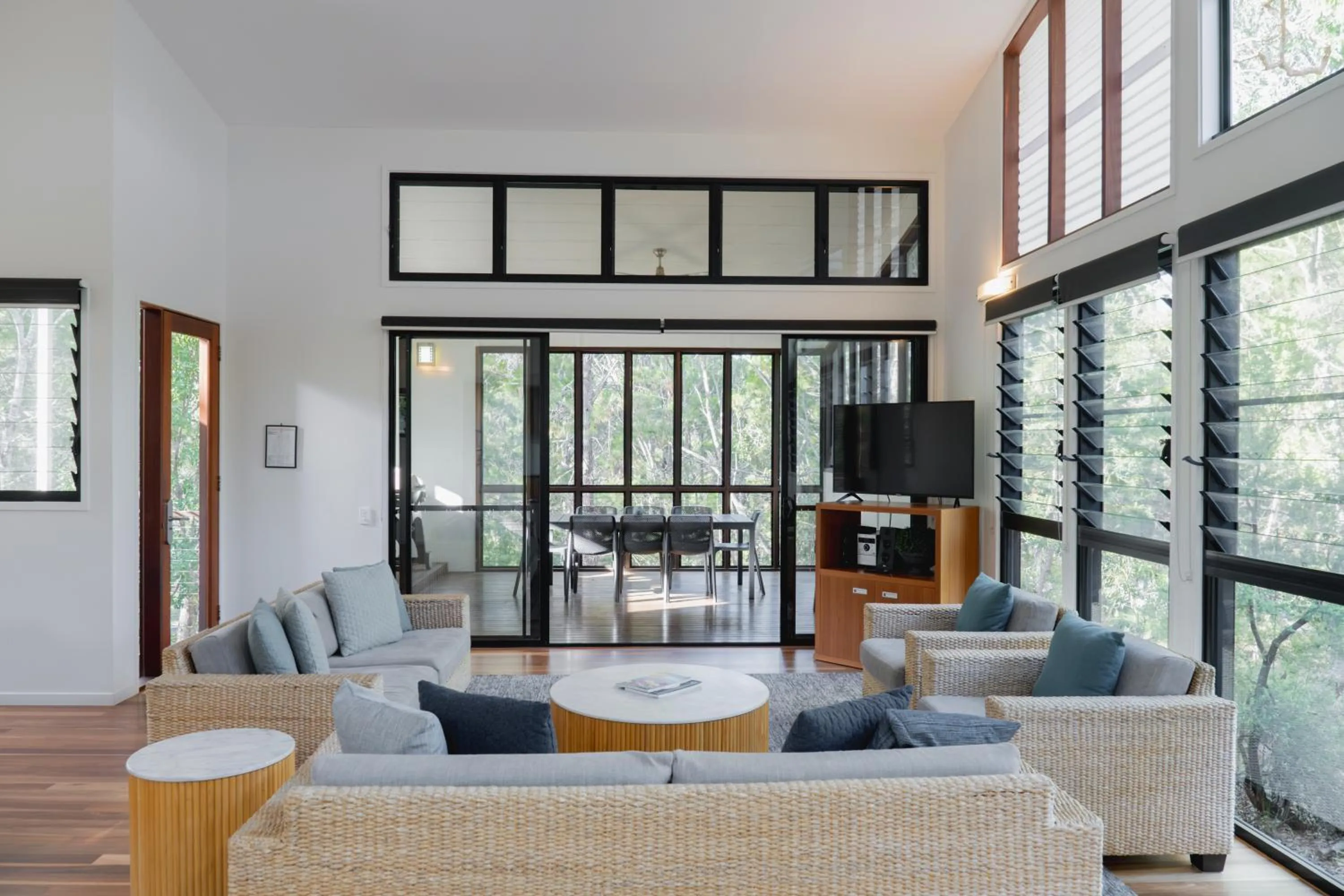 Living room in Beach Road Holiday Homes