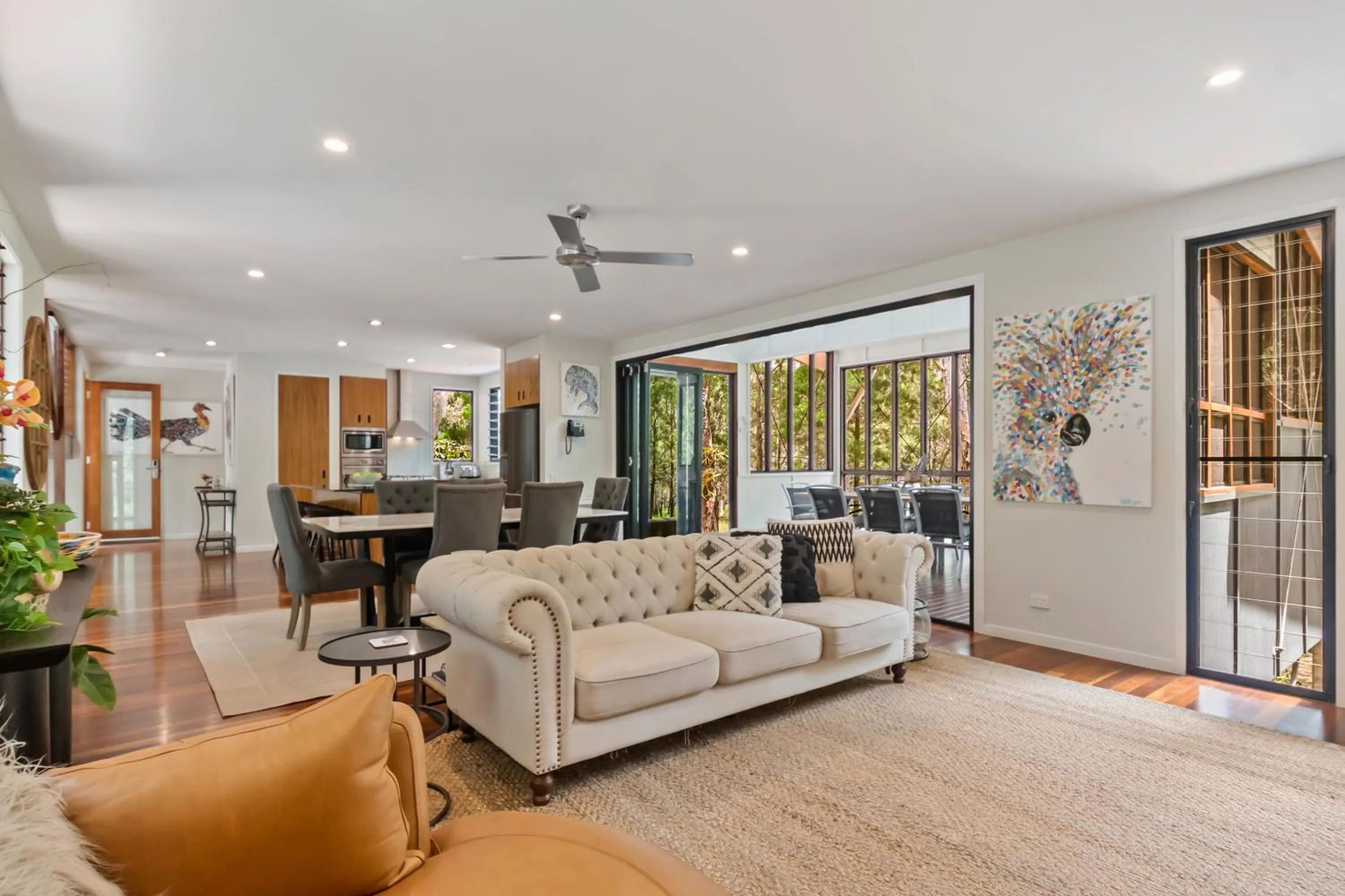 Living room in Beach Road Holiday Homes