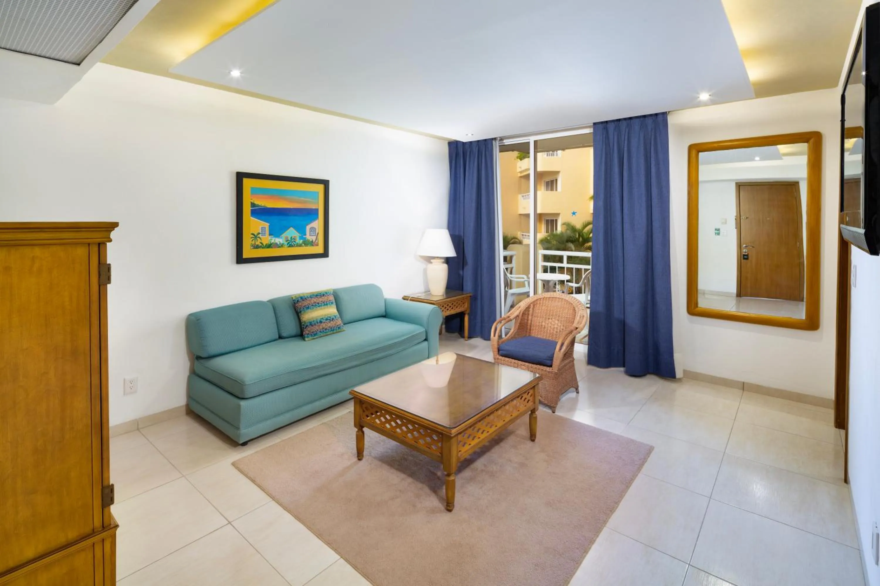 Living room in Playa Azul Cozumel