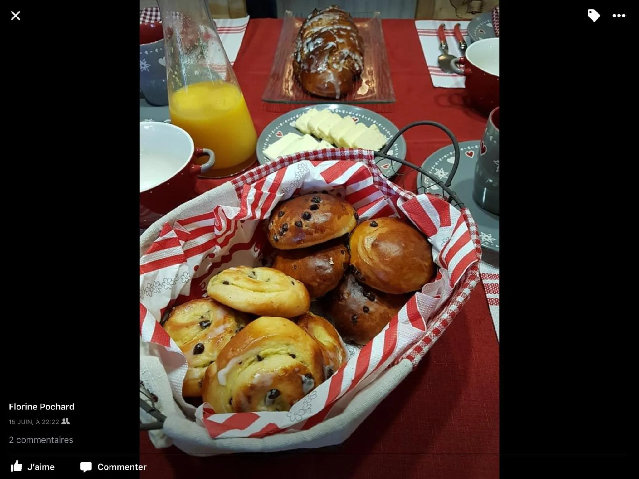 Food close-up in La Ferme de Là-haut B&B