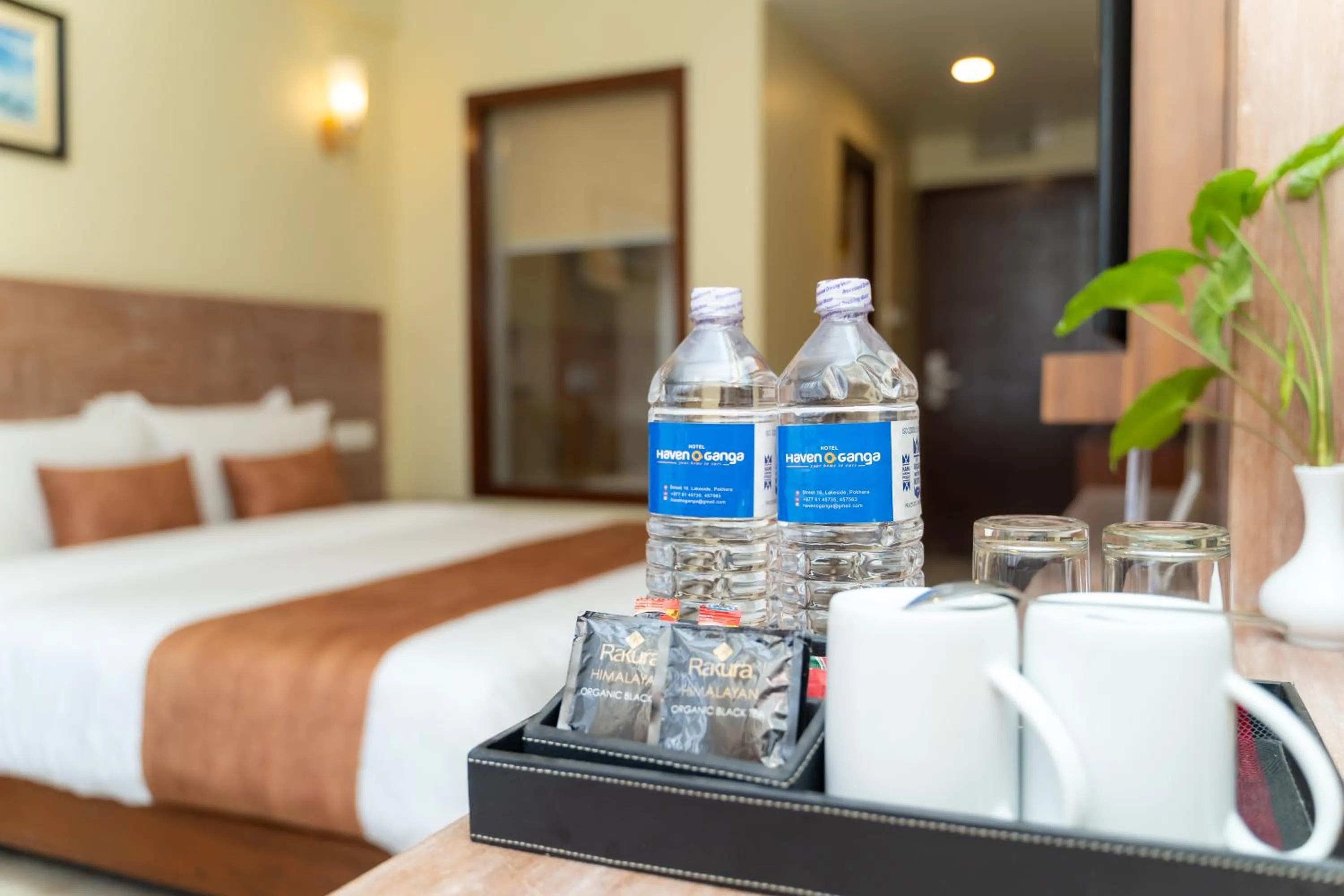 Bed in Hotel Haven O' Ganga