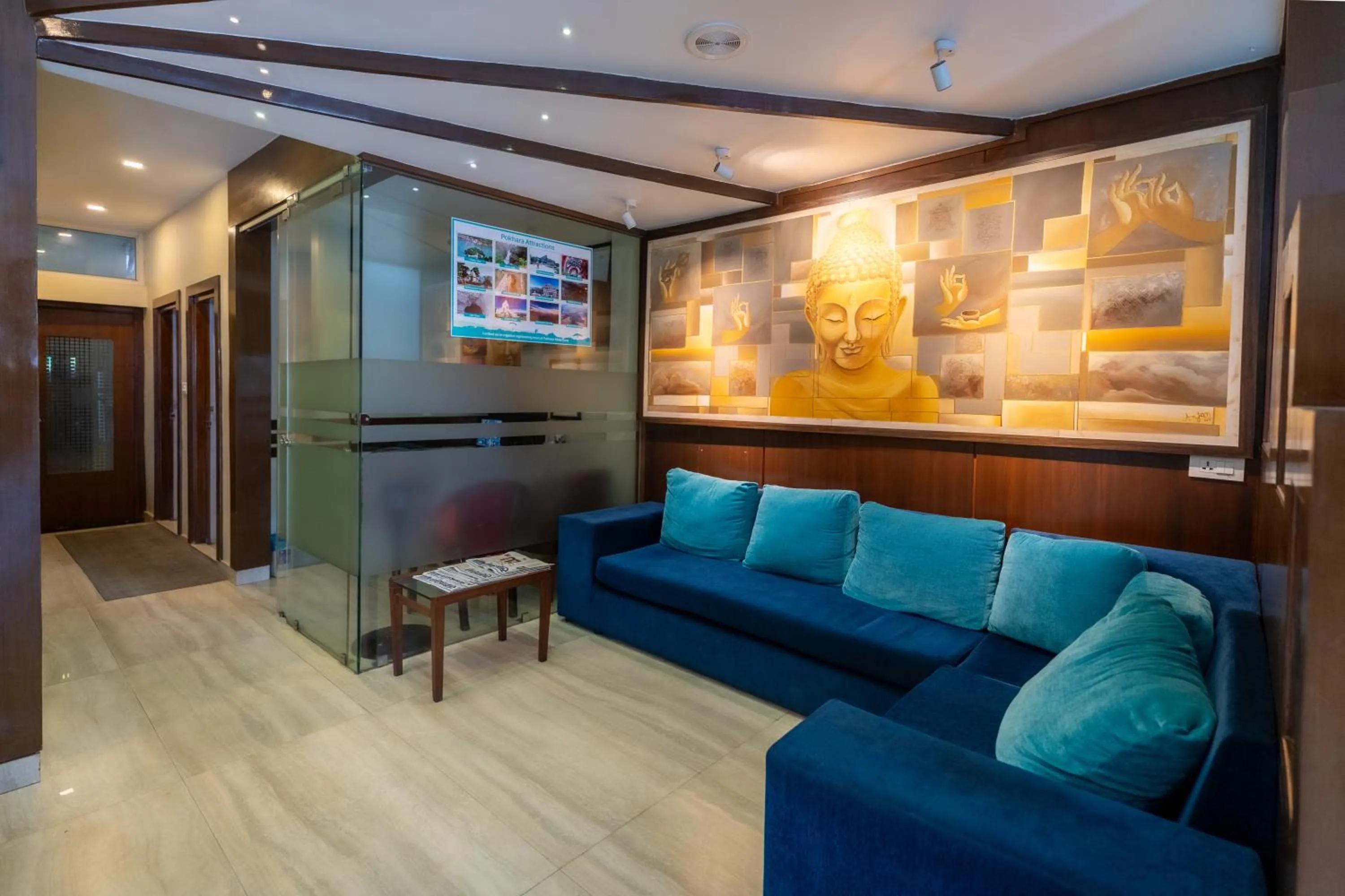 Living room in Hotel Haven O' Ganga