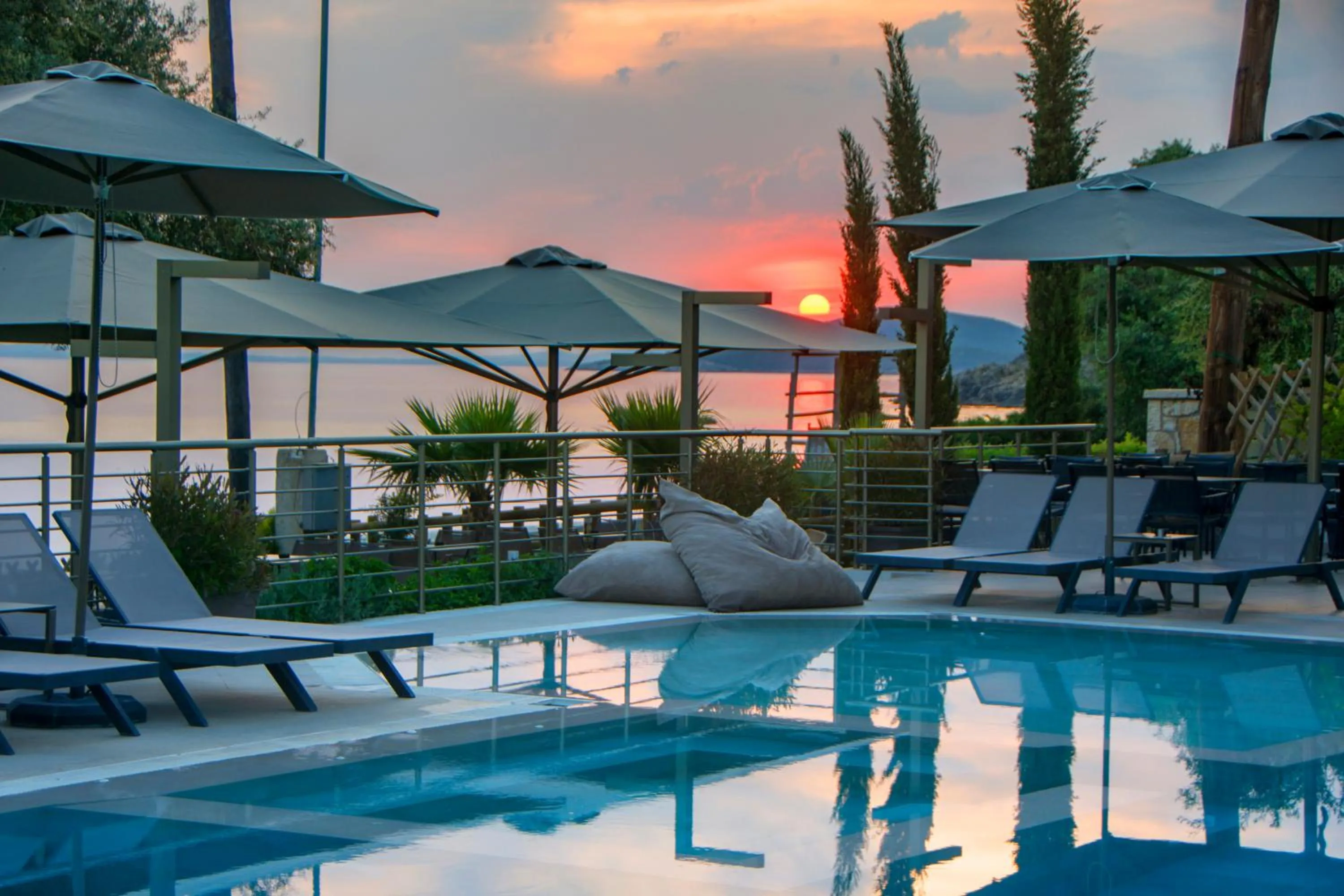 Pool view in Prima Vista Beachfront Boutique Hotel