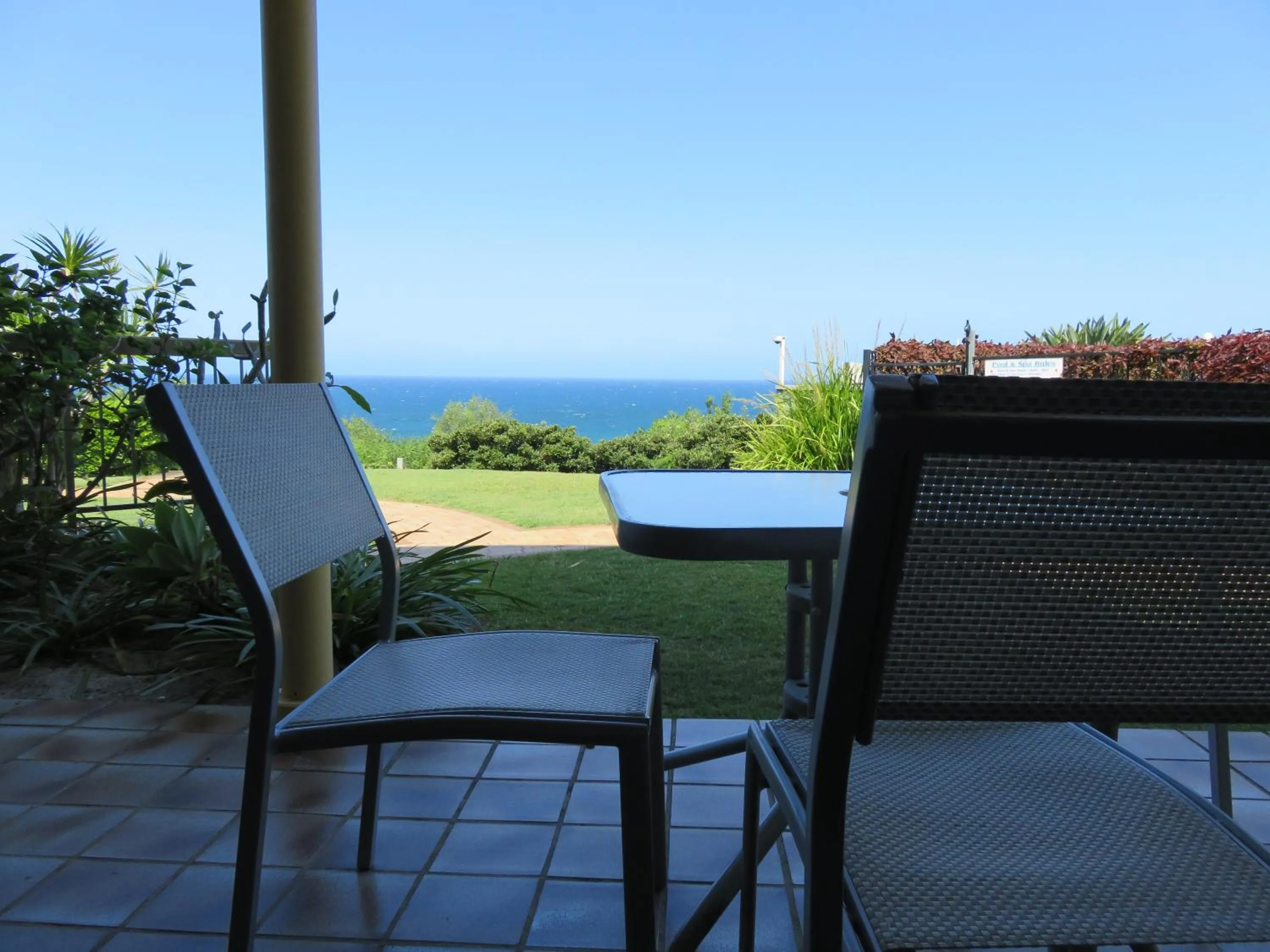 Patio in Sunseeker Holiday Apartments