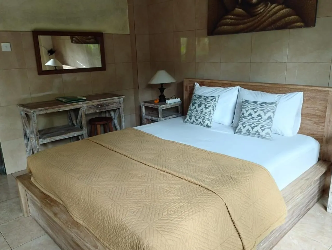Bed in Umah Ubud Guest House
