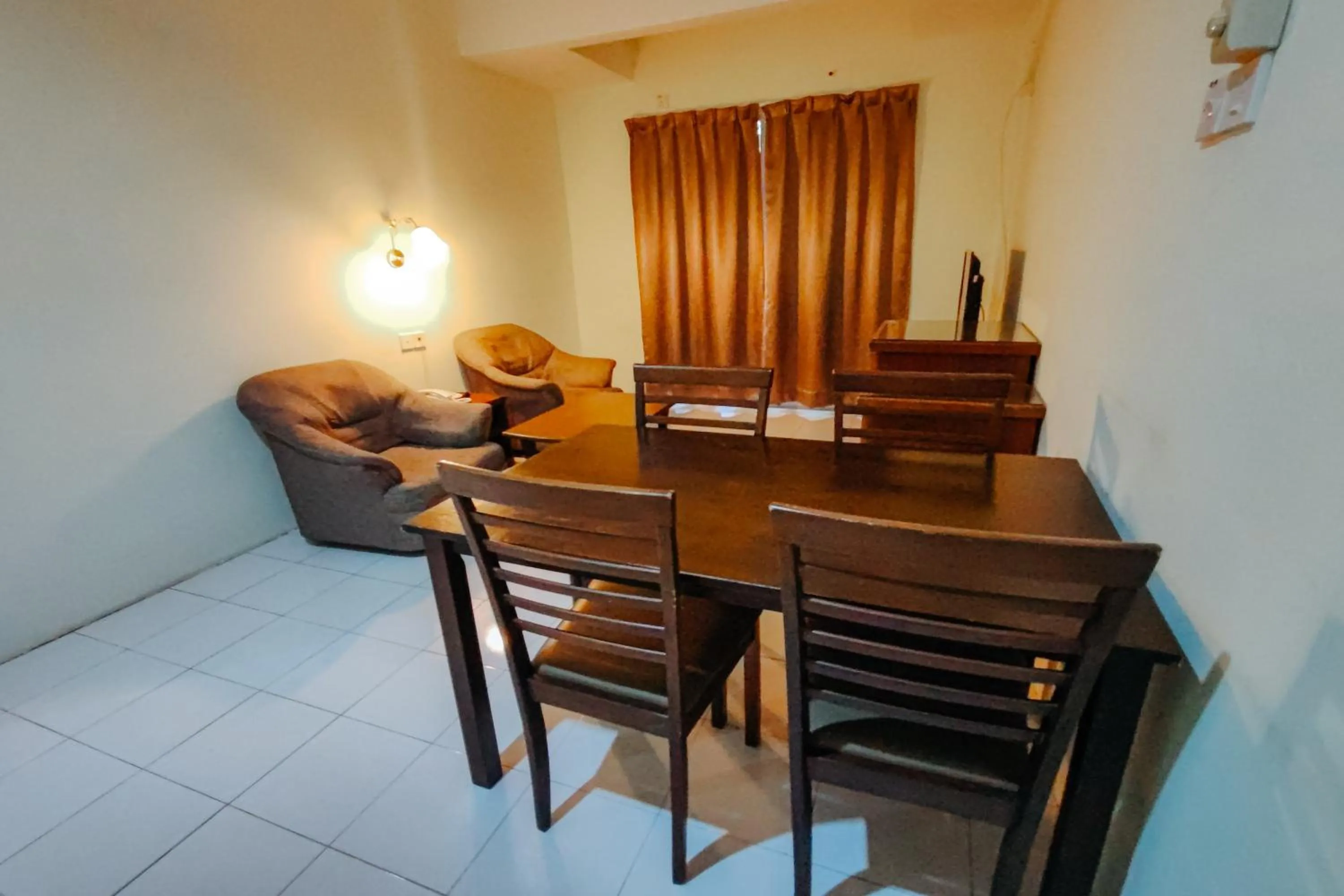 Living room in Virgo Batik Resort Teluk Batik Lumut