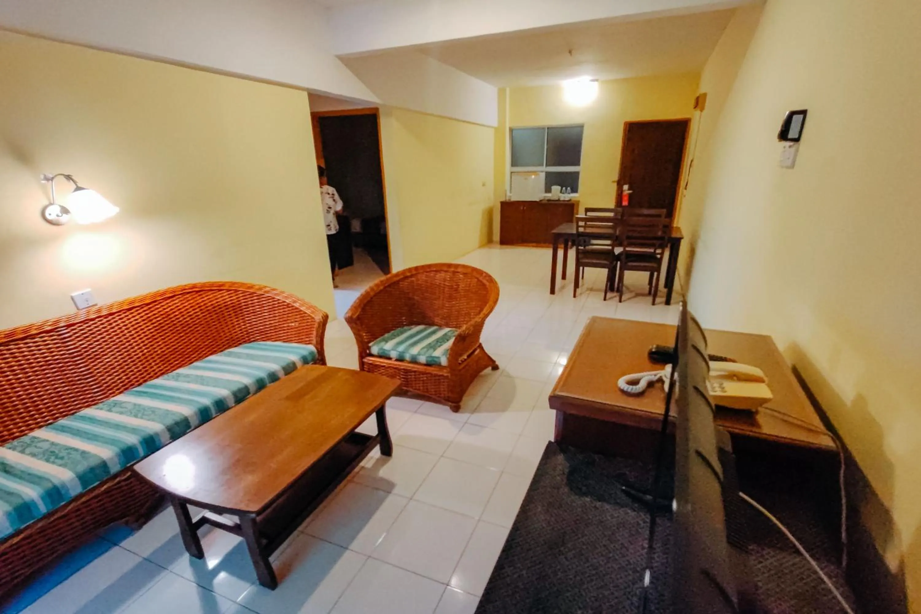 Living room in Virgo Batik Resort Teluk Batik Lumut