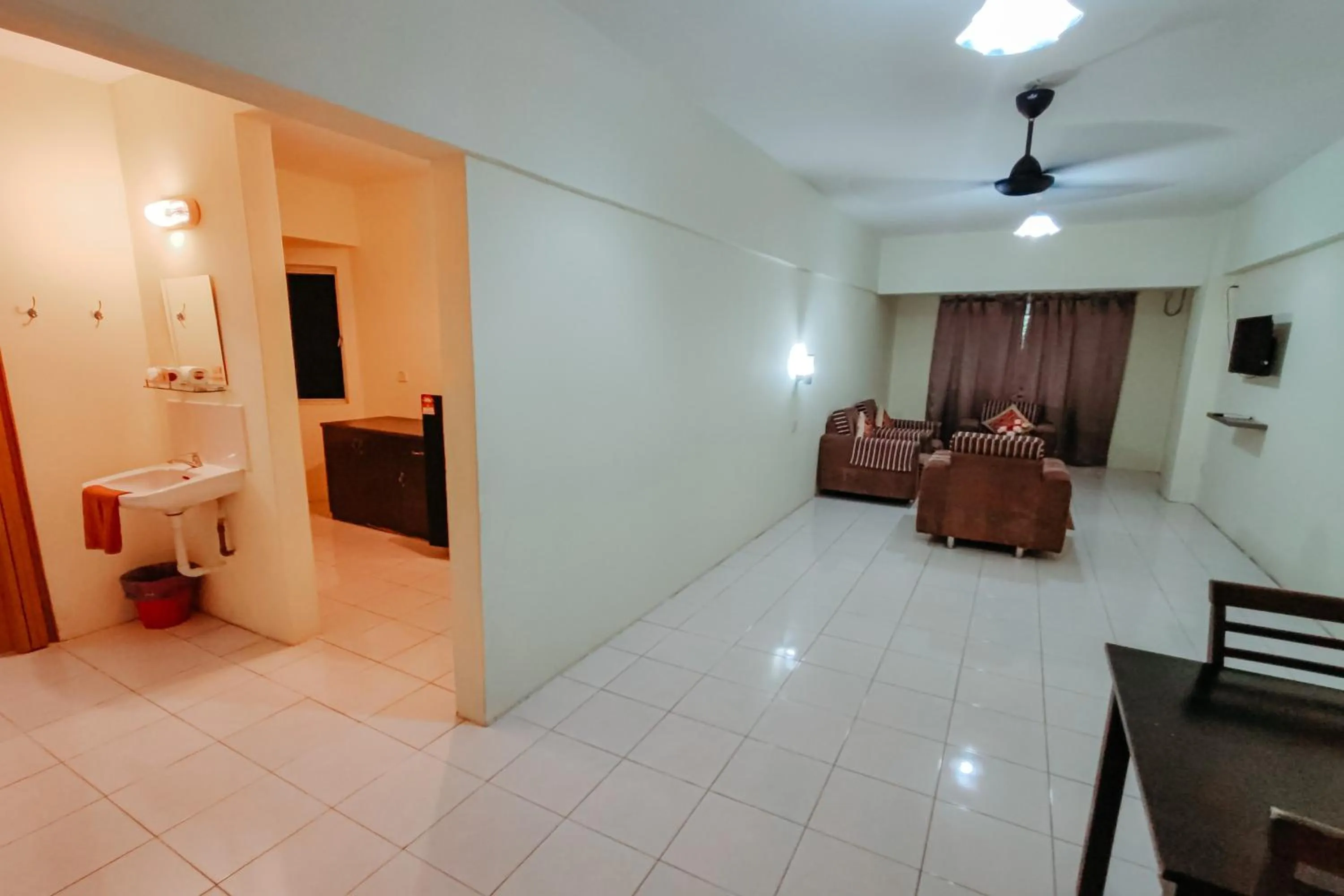 Living room in Virgo Batik Resort Teluk Batik Lumut