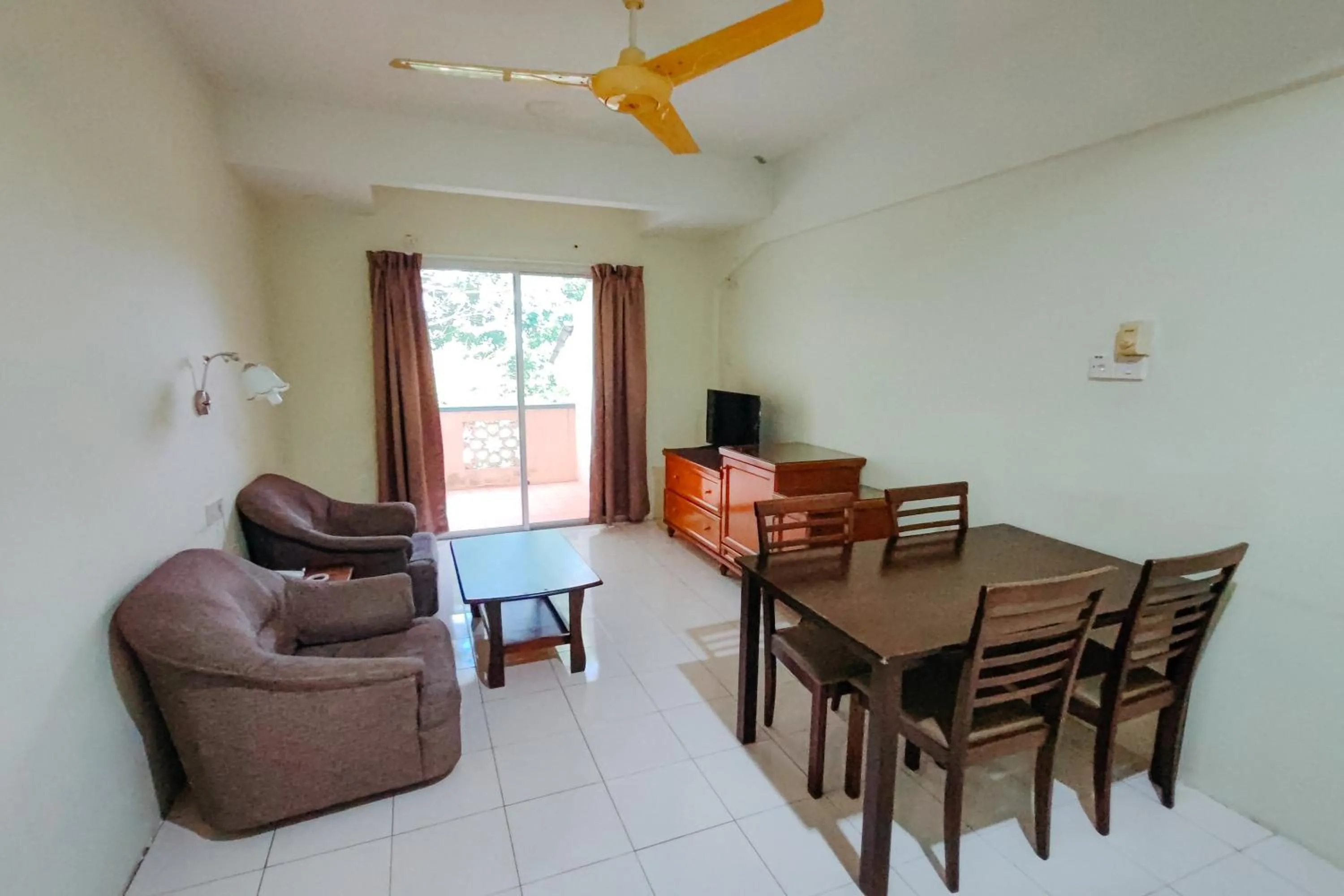 Living room in Virgo Batik Resort Teluk Batik Lumut