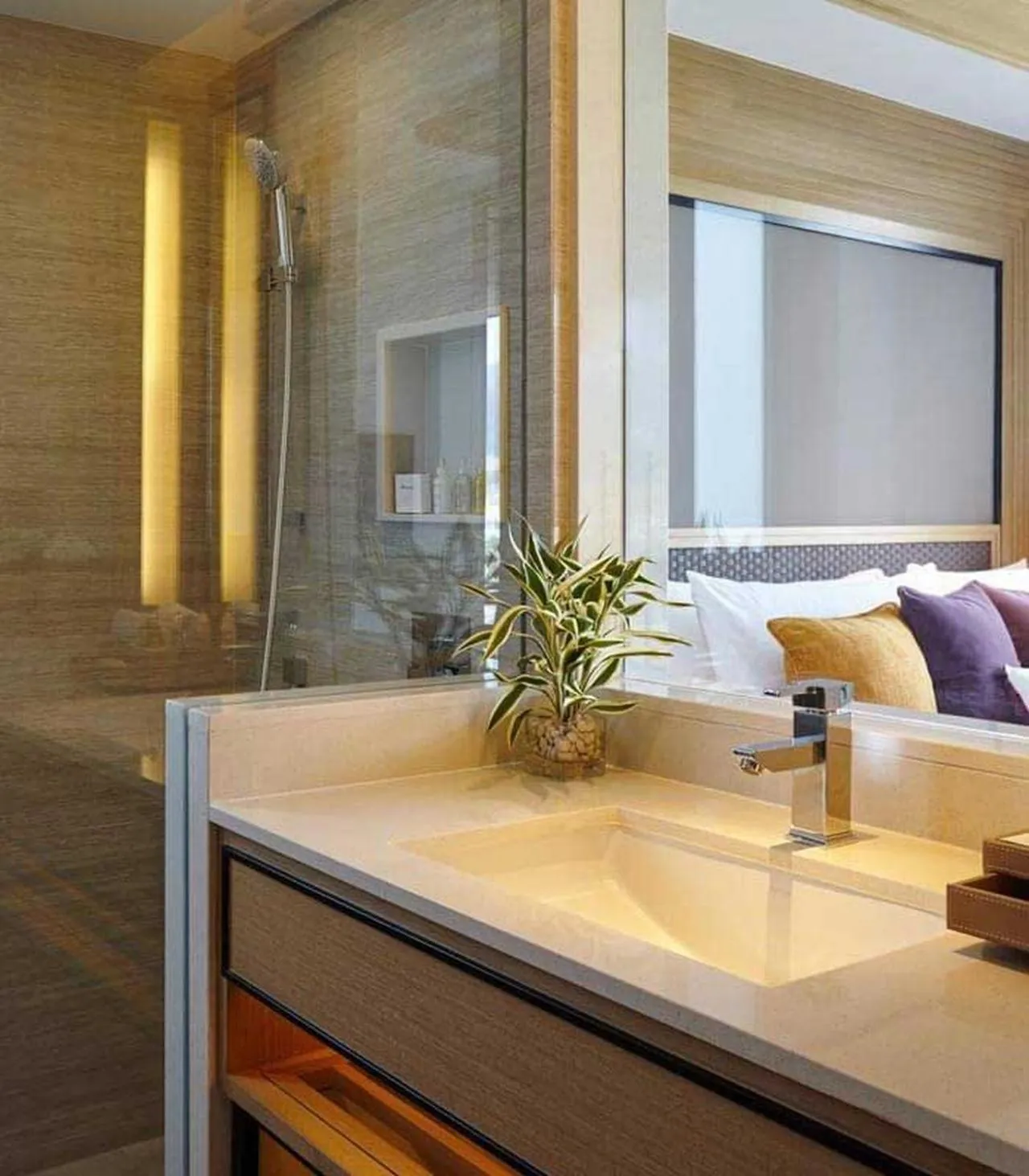 Bathroom, Bed in Amari Phuket
