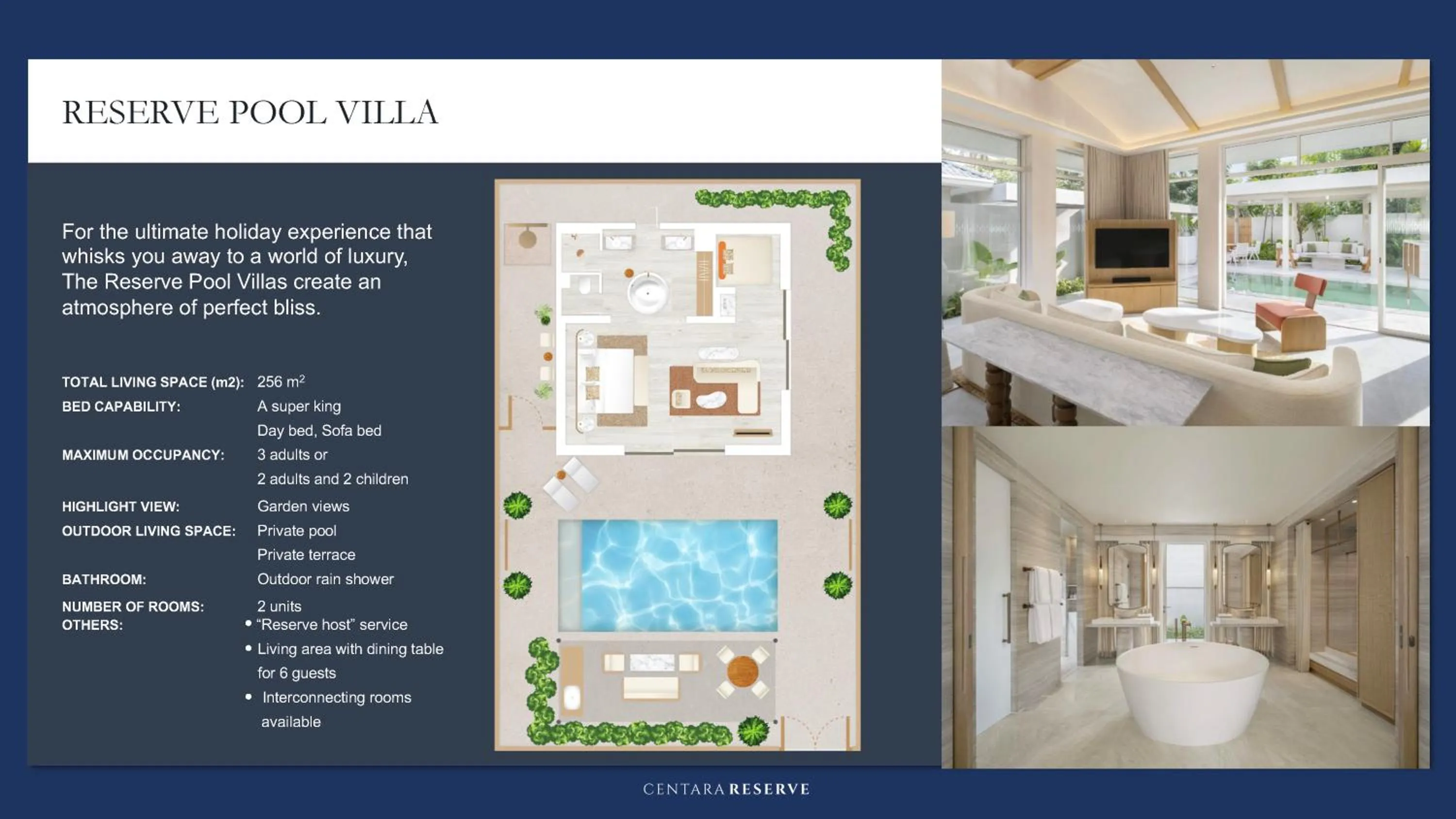 Floor plan in Centara Reserve Samui