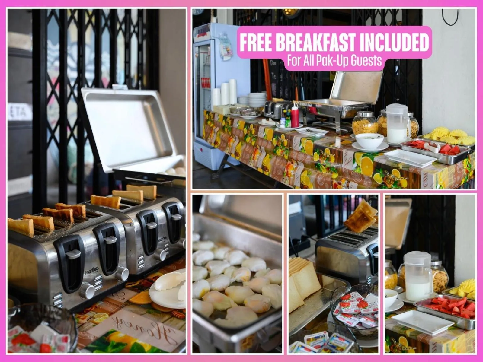 Breakfast in Pak-Up Hostel