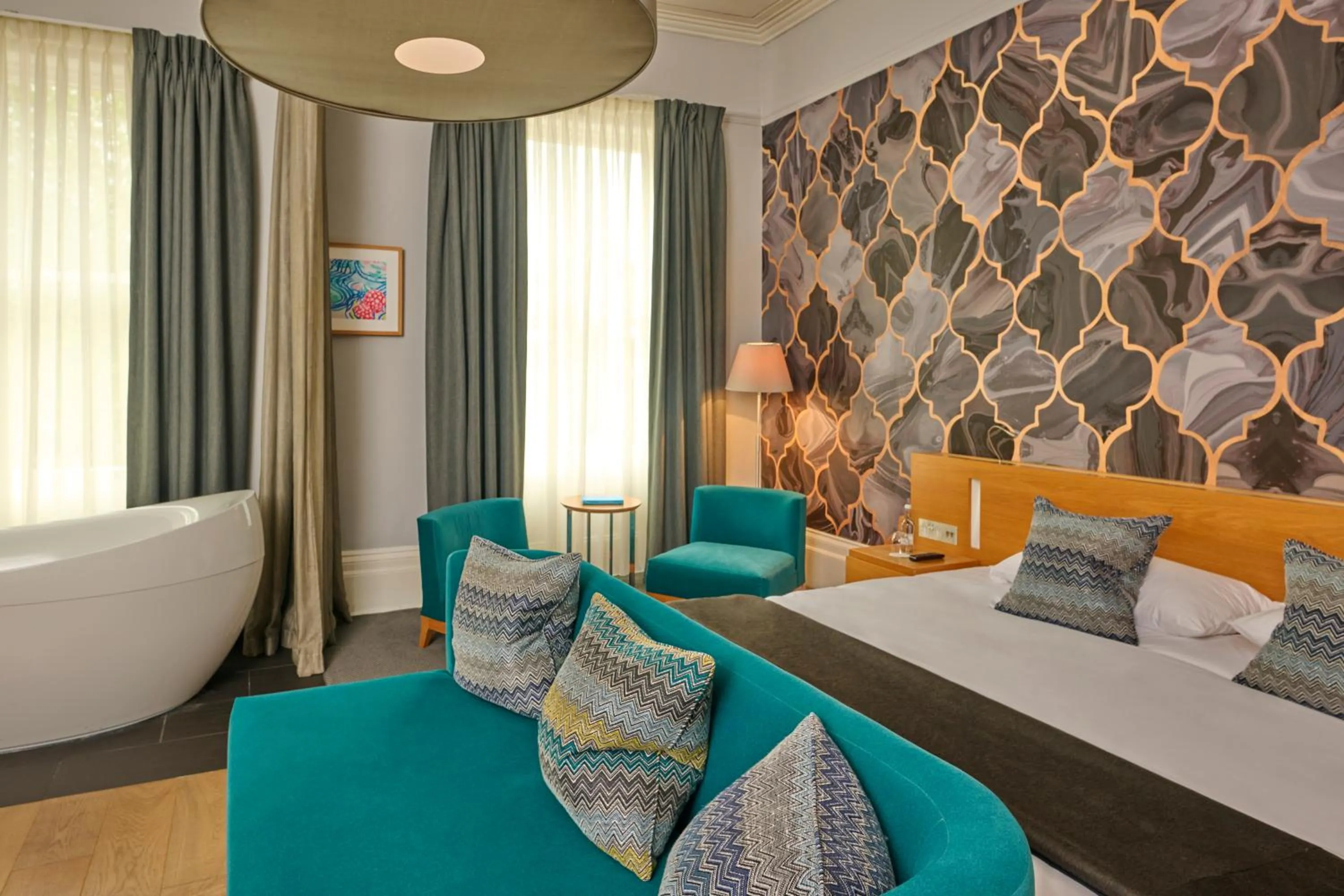 Bedroom, Bed in Malmaison Cheltenham