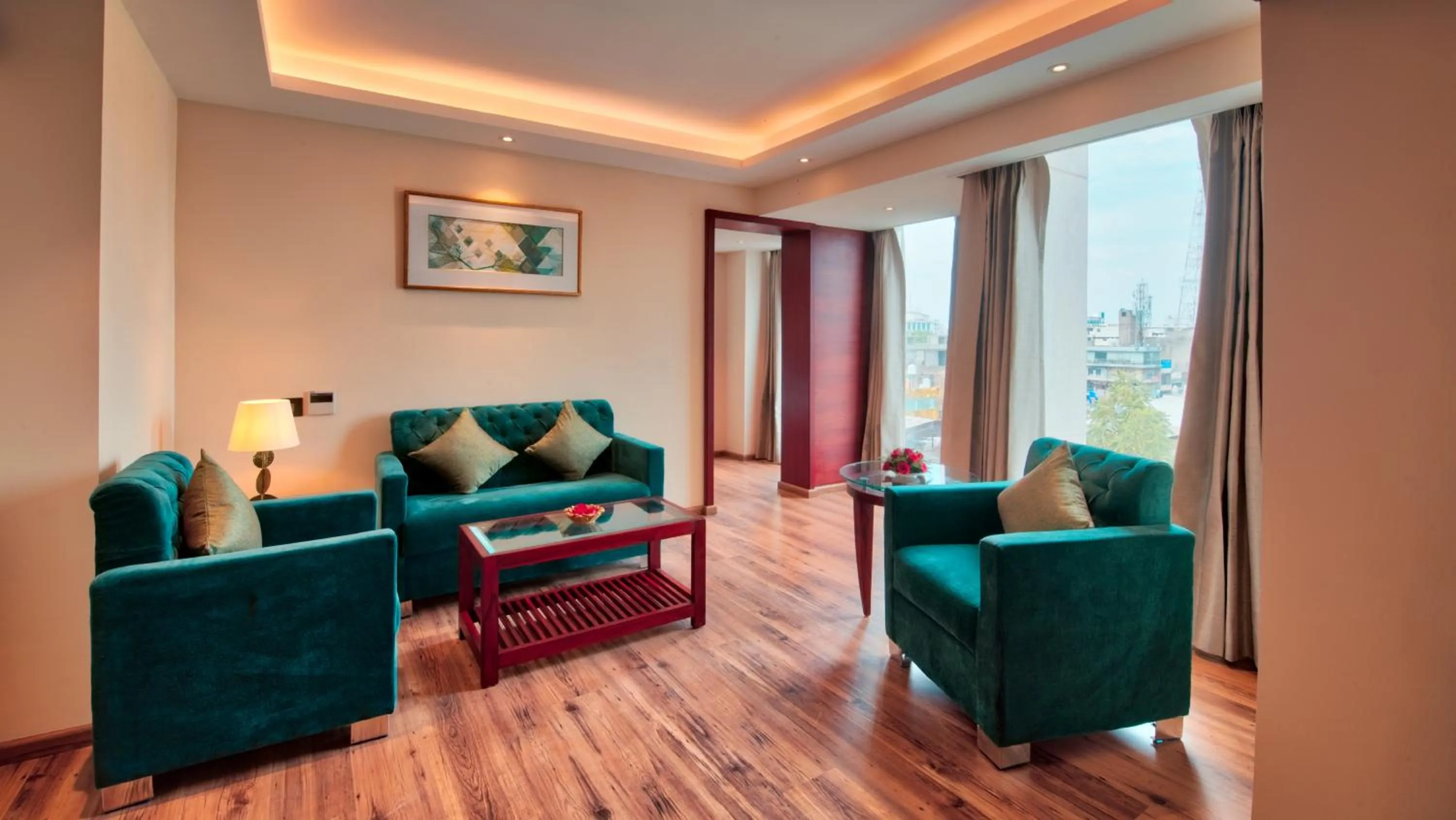 Living room in Golden Tulip Essential Jaipur