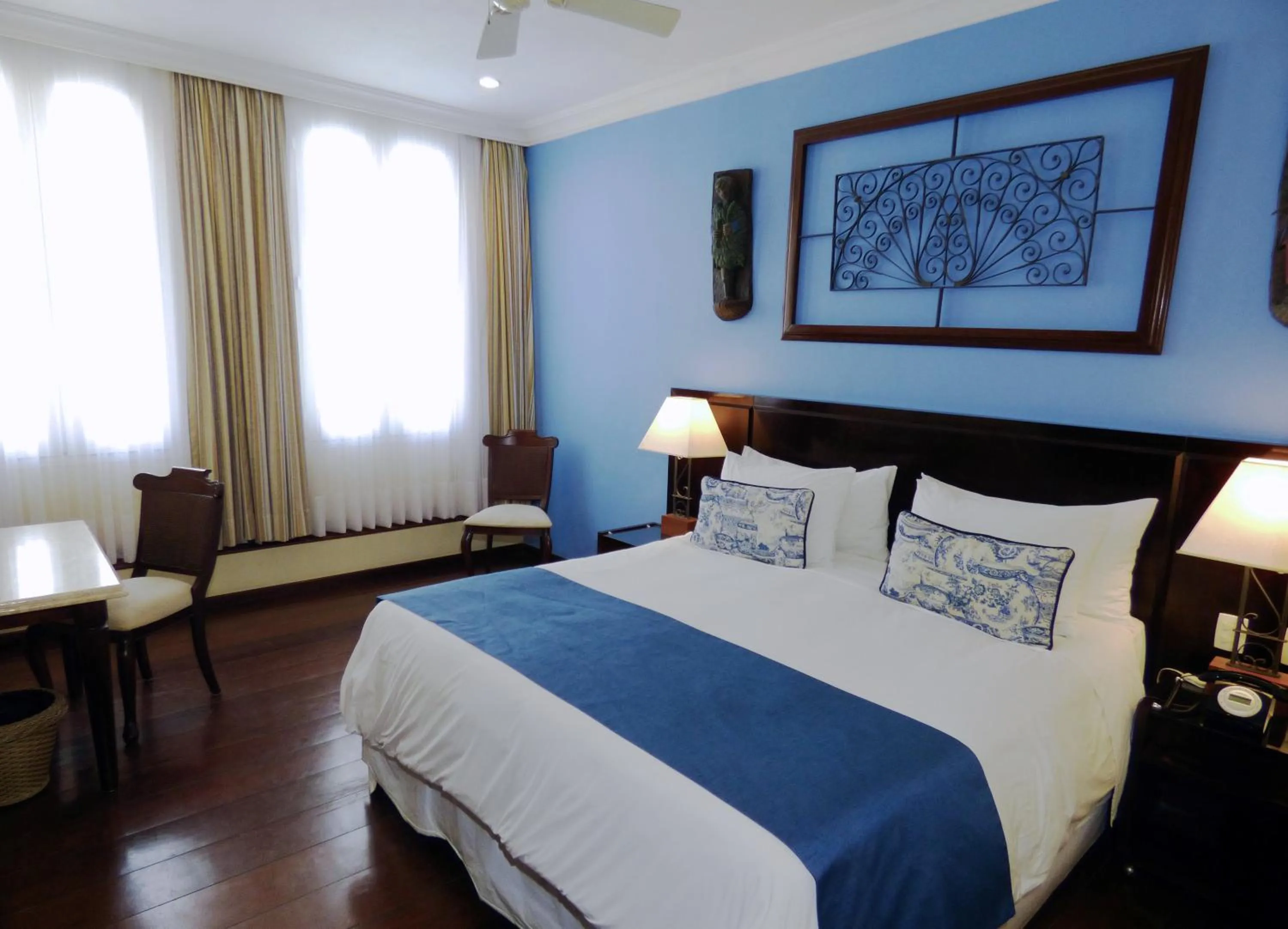 Bed in Hotel Casa do Amarelindo